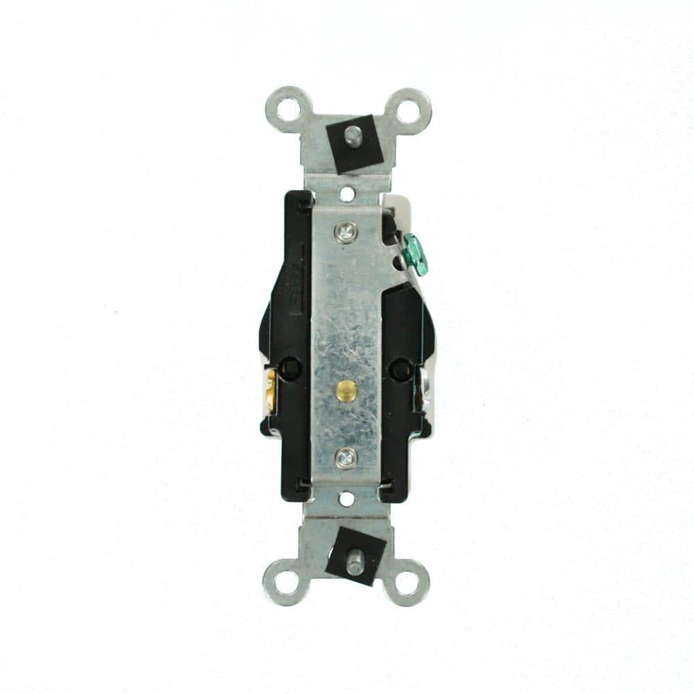 Leviton 20 Amp 125 V Single Outlet/Receptacle, White (1-Pack) 5891-W (3)