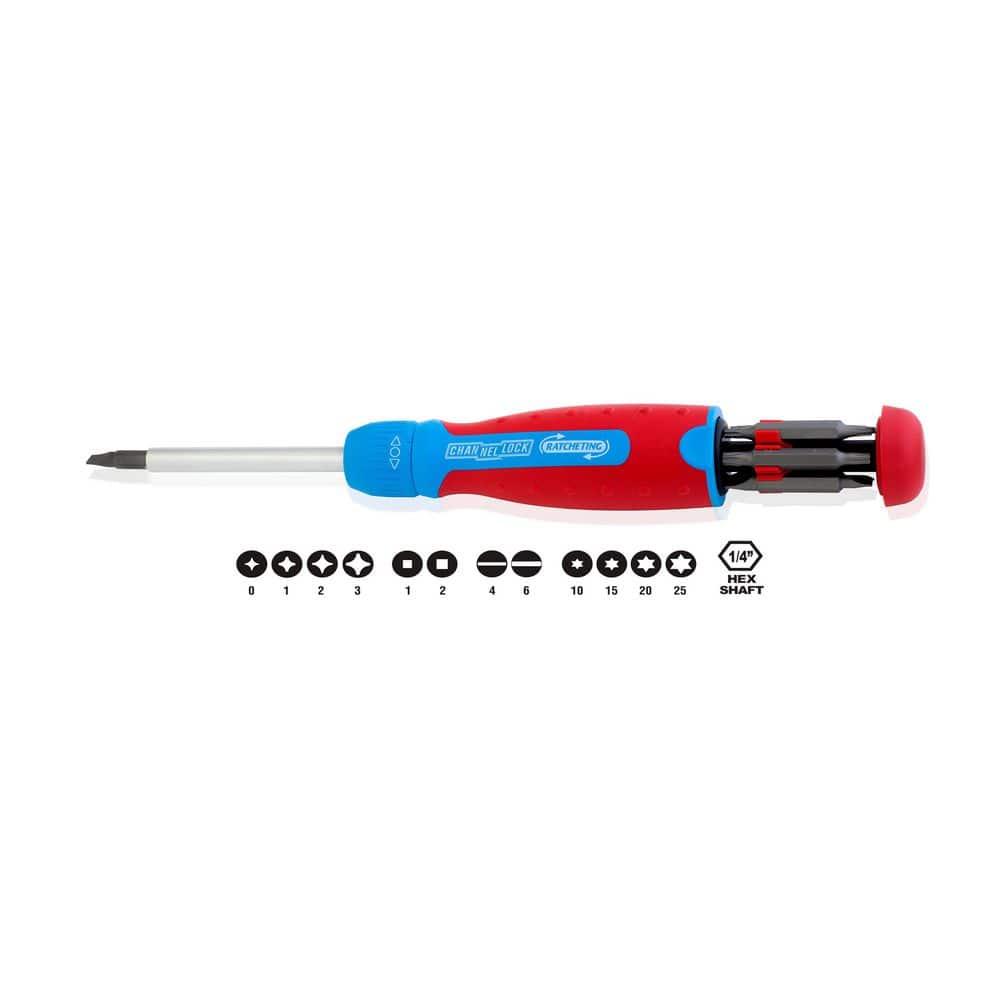 Channellock 13 N' 1 Racheting Screwdriver, CODE BLUE at Grip (2)