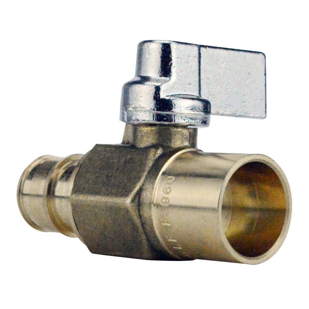 Apollo 1/2 in. Brass PEX-A Barb x 1/2 in. Solder Ball Valve (2)