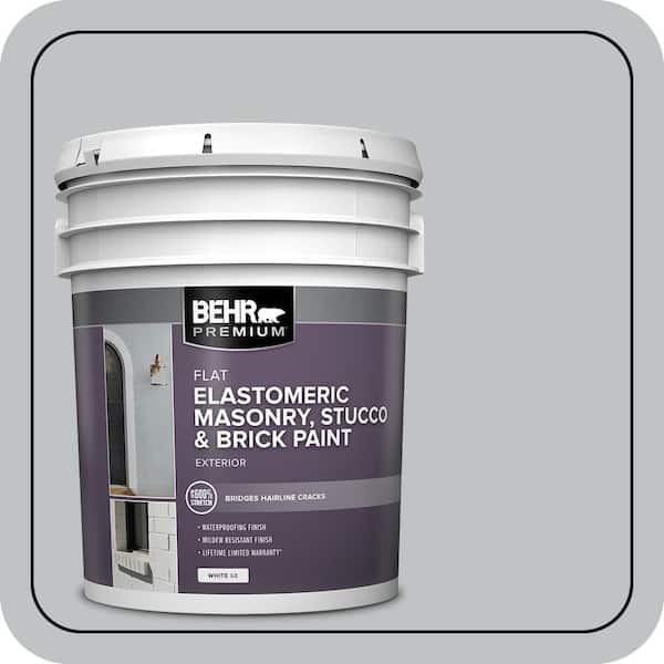 BEHR PREMIUM 5 gal. #MS-75 Blue Gray Sky Elastomeric Masonry, Stucco and Brick Exterior Paint (2)