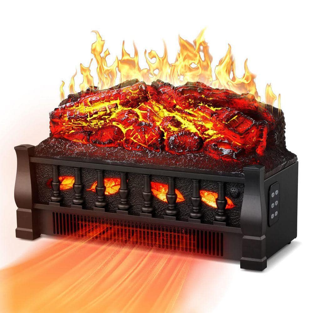 Edendirect 20.53 in. Freestanding Electric Fireplace in Black Metal, 750W/1500W Heater, with Remote, Overheat Protect, 5100 BTU (1)