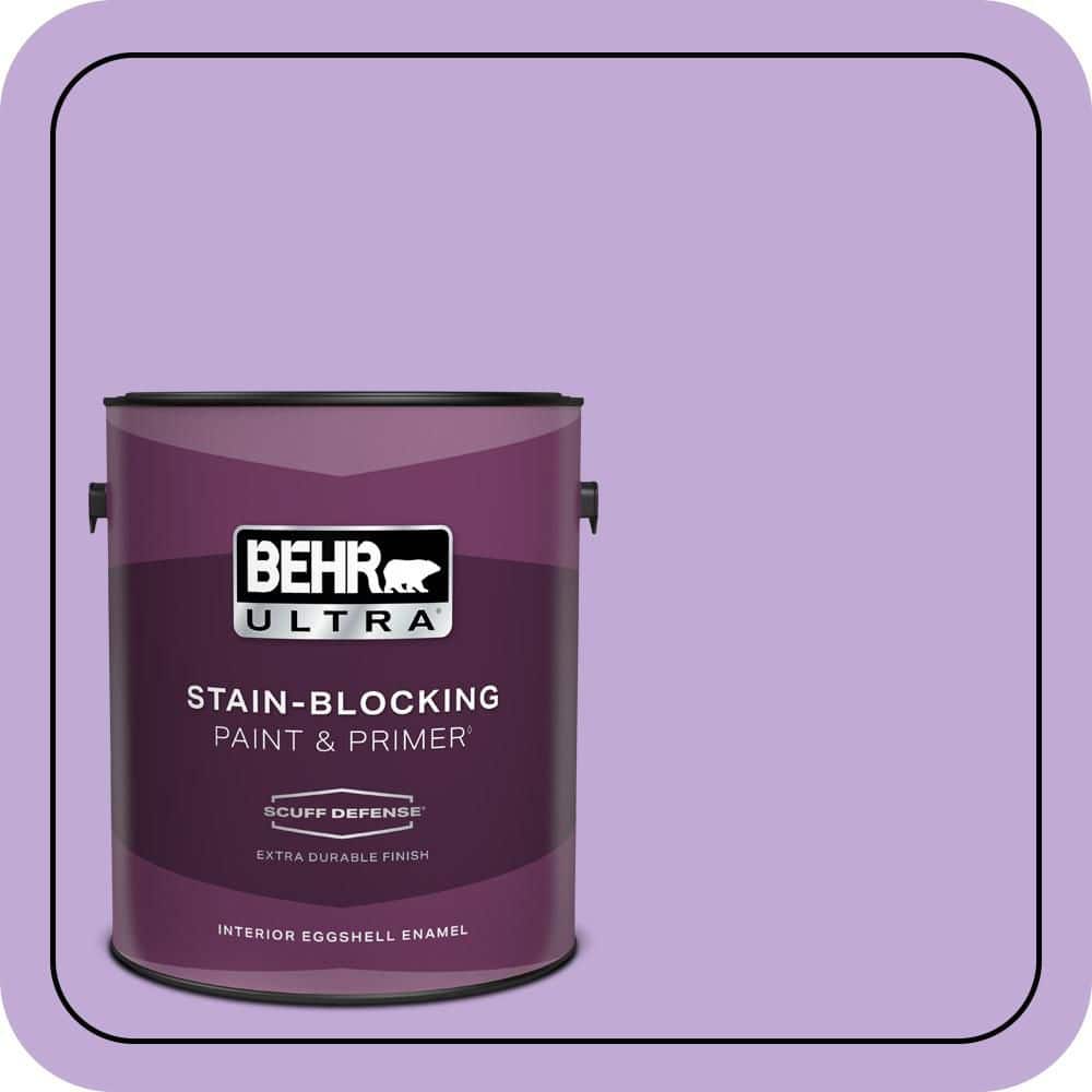 BEHR ULTRA 1 gal. #MQ4-59 Purple Gladiola Extra Durable Eggshell Enamel Interior Paint & Primer (1)