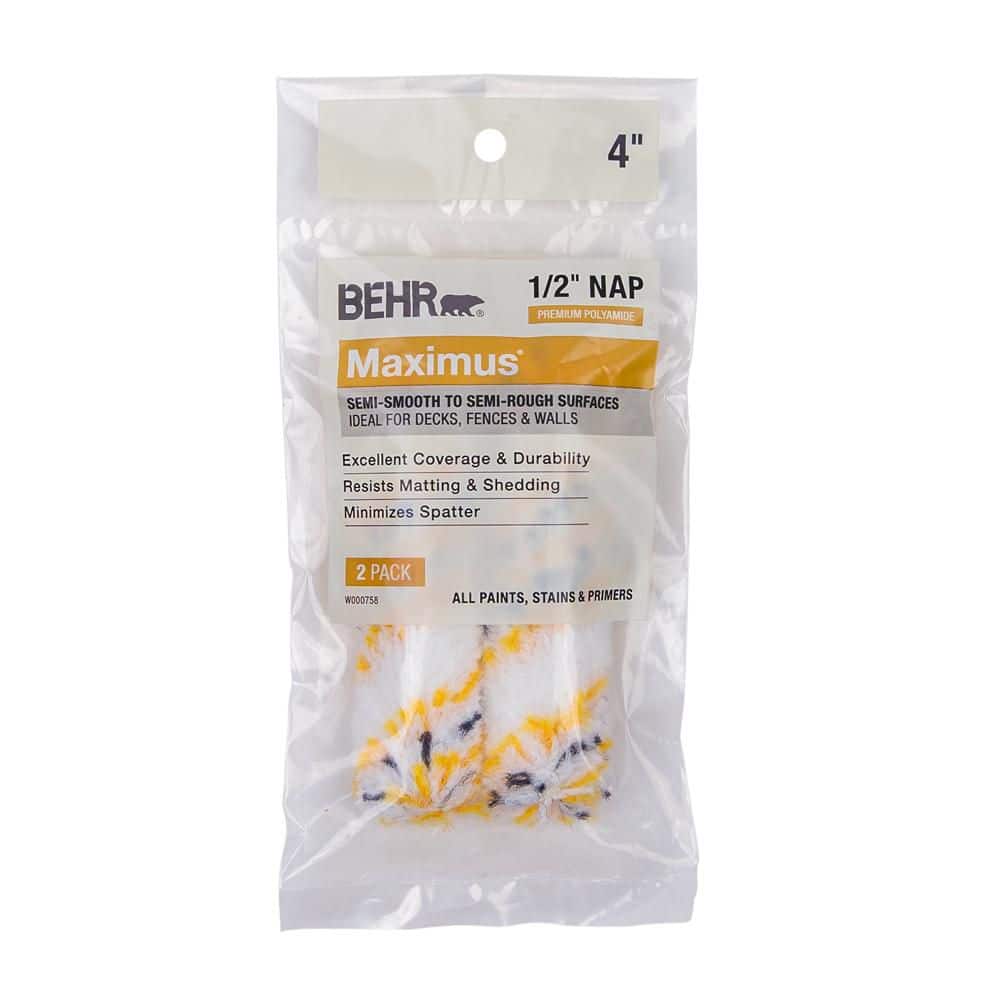 BEHR 4in. x 1/2 in. Maximus Polyamide Roller Covers (2-Pack)