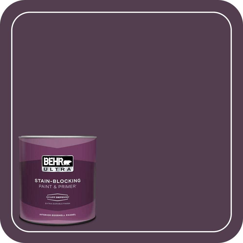 BEHR ULTRA 1 qt. #PPU17-02 Oriental Eggplant Extra Durable Eggshell Enamel Interior Paint & Primer