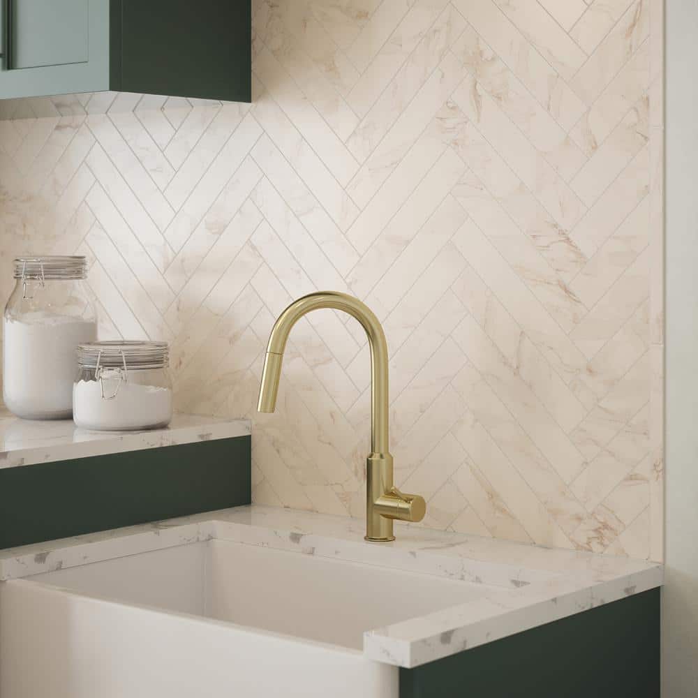 Jeffrey Court Milky Veil White 0.75 in. x 12 in. Honed Marble Wall Pencil Trim Tile (0.0625 sq. ft./Each)