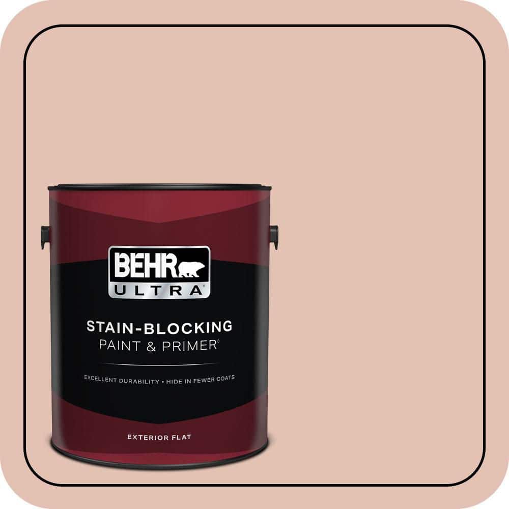 BEHR ULTRA 1 gal. #S180-2 Sunwashed Brick Flat Exterior Paint & Primer