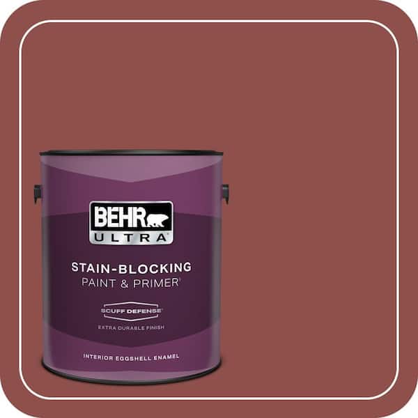 BEHR ULTRA 1 gal. #S140-6 Moroccan Ruby Extra Durable Eggshell Enamel Interior Paint & Primer (2)