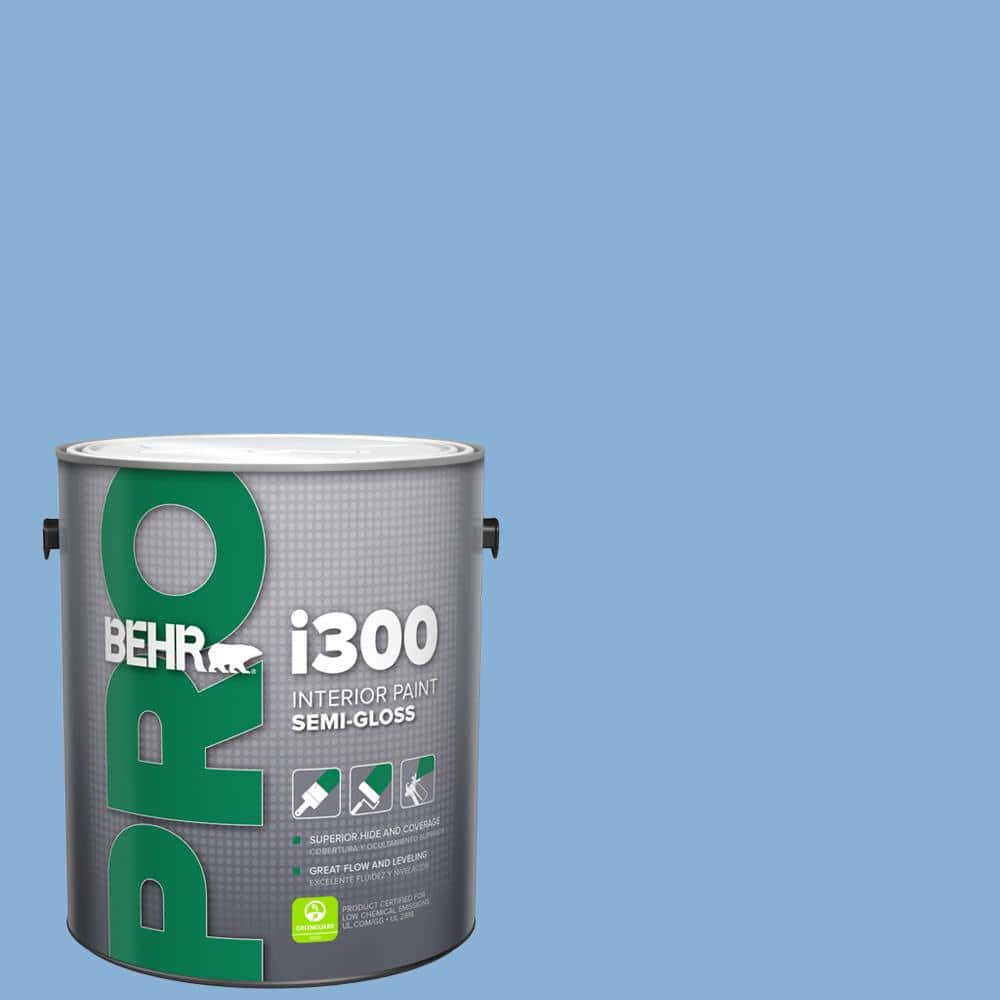 BEHR PRO 1 gal. #PPU15-12 Bluebird Semi-Gloss Interior Paint