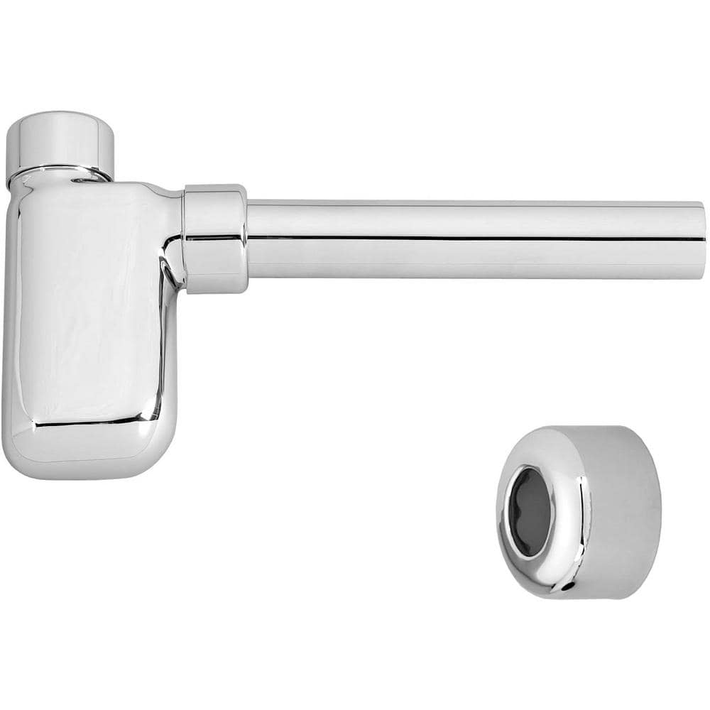 Westbrass 1/2 in. Nominal Compression Lever Handle Angle Stop Complete Pedestal Sink Installation Kit in Polished Chrome (3)