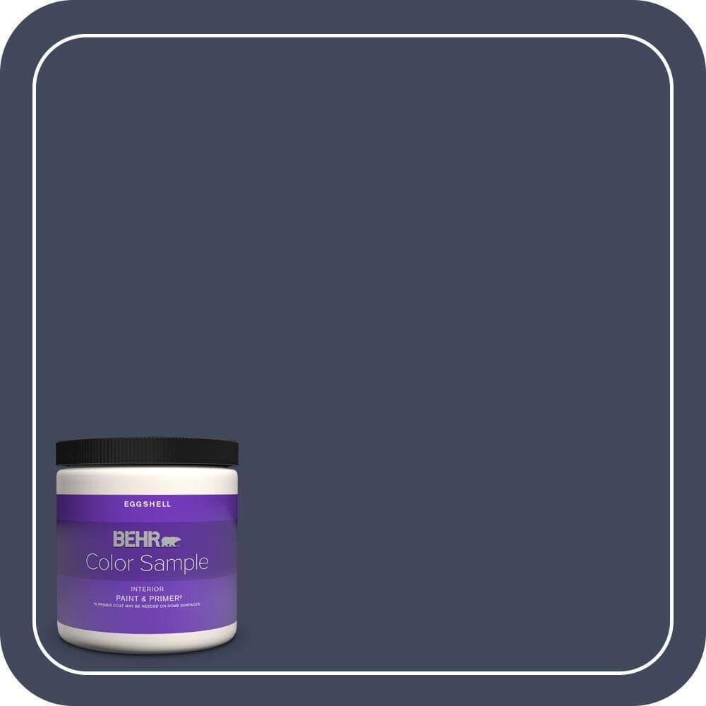 BEHR PREMIUM PLUS #S530-7 Dark Navy Enamel & Primer Color Sample (1)