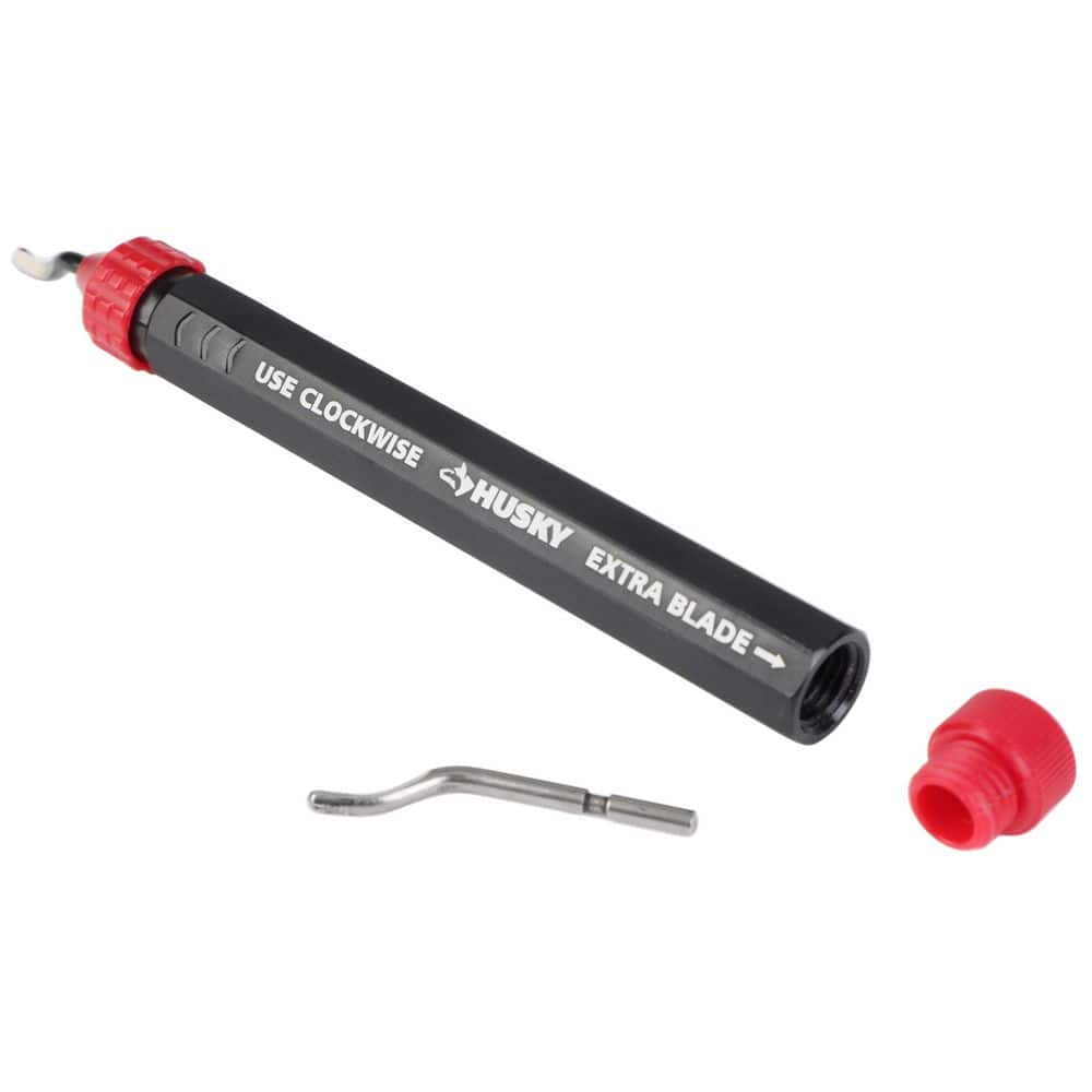 Husky Swivel Blad Deburring Tool with Quick Release Cap and Blade Storage (2)