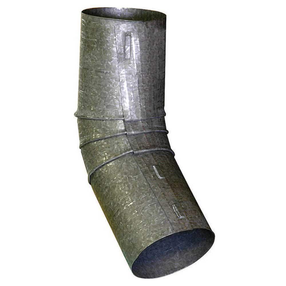 Gibraltar Building Products 2 in. Round Bonderized Steel 45-Degree Downspout Elbow
