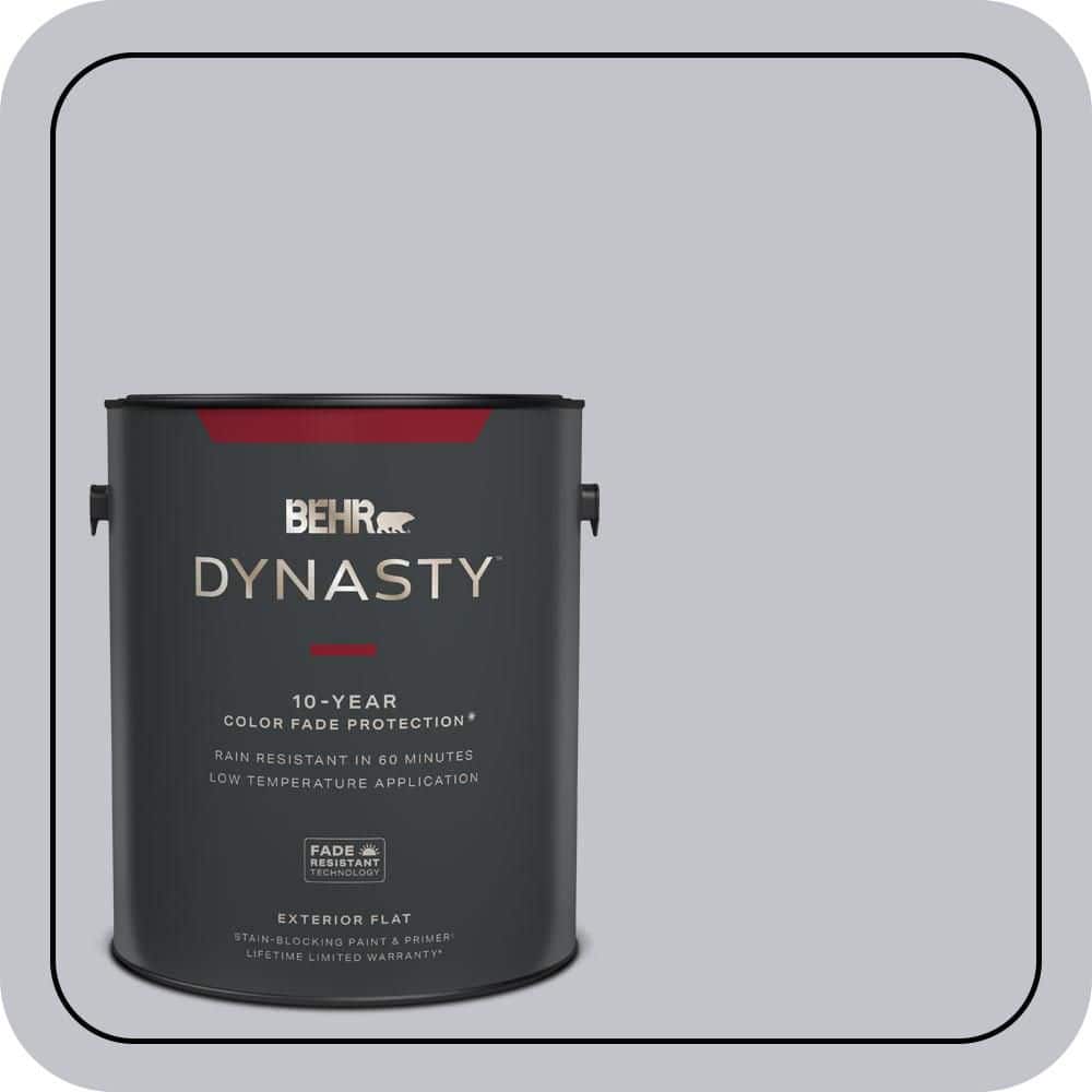BEHR DYNASTY 1 gal. #N540-2 Glitter color Flat Exterior Stain-Blocking Paint & Primer