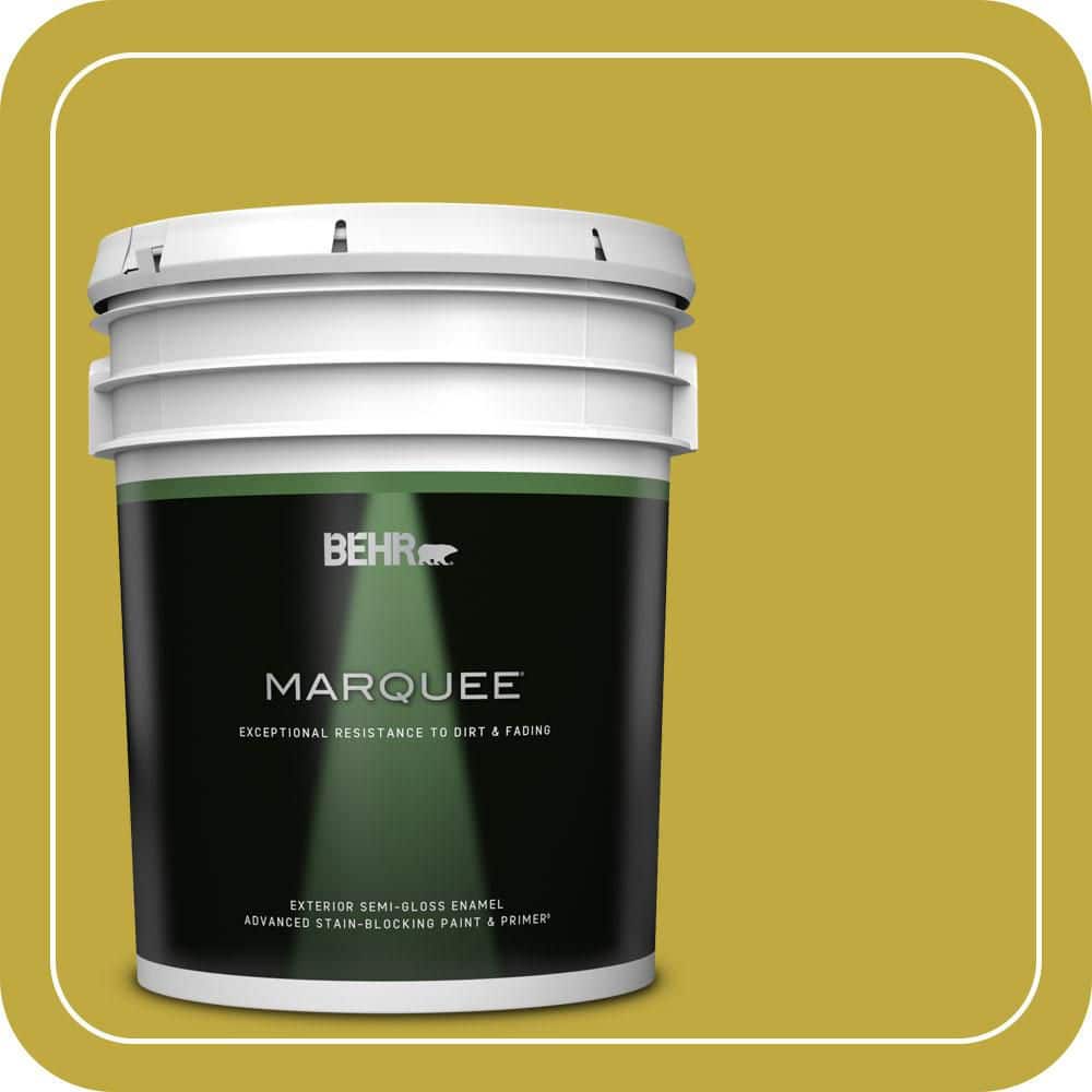 BEHR MARQUEE 5 gal. #P330-6 Margarita Semi-Gloss Enamel Exterior Paint & Primer