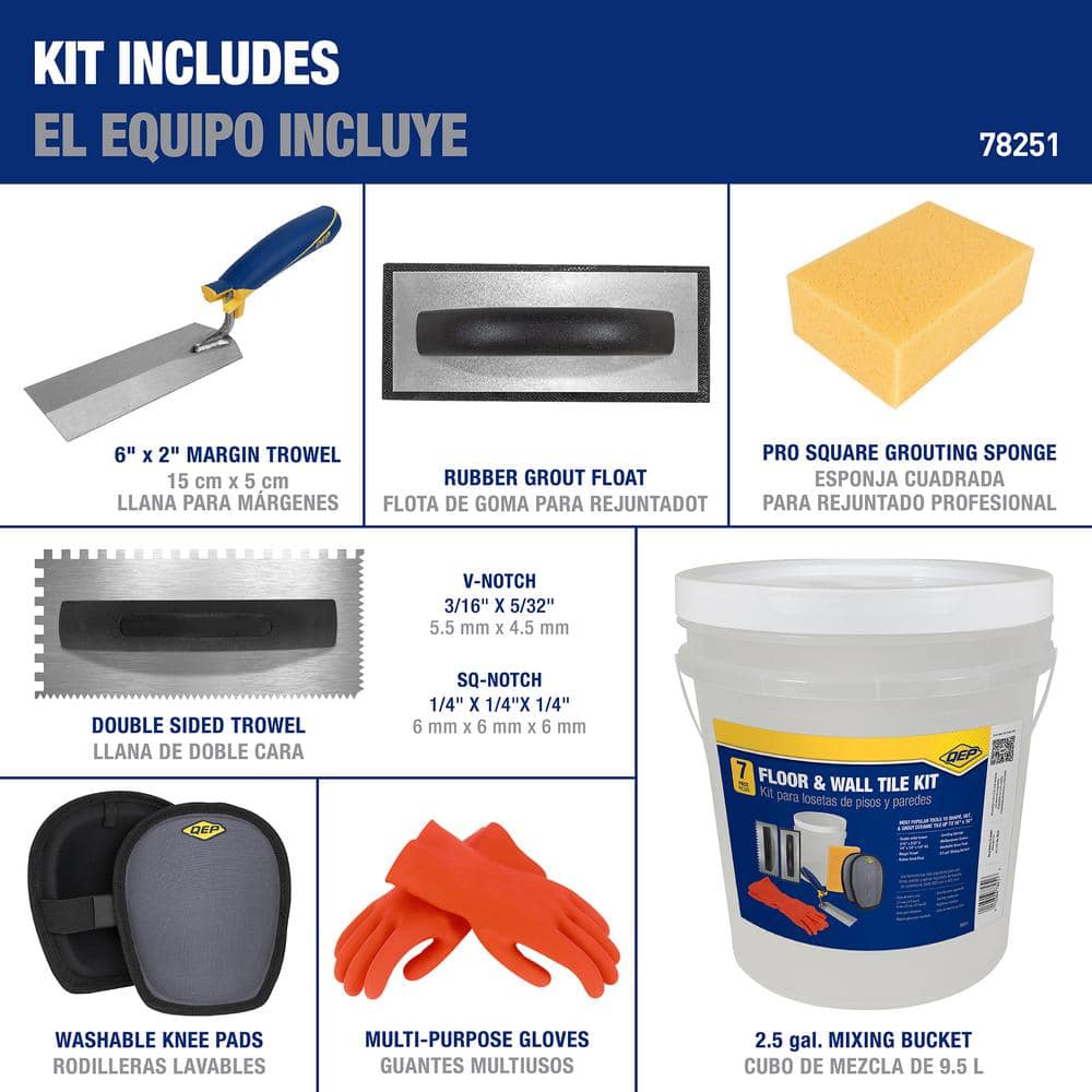 QEP Floor and Wall Tile Installation Kit (7-Piece) (3)