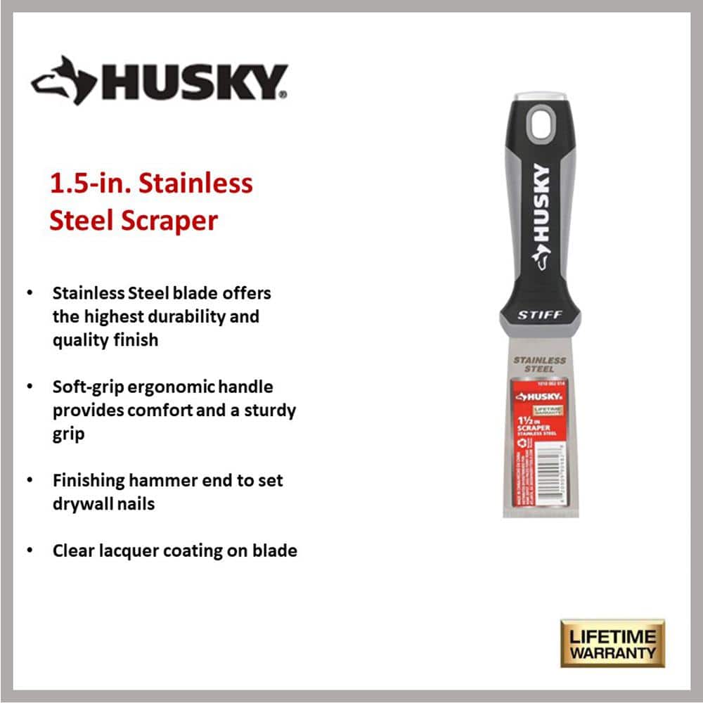 Husky SS Stiff Scraper 1.5 in. (3)