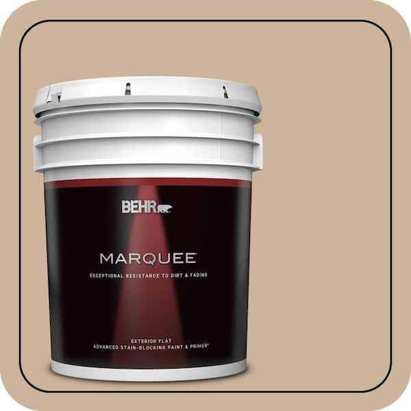 BEHR MARQUEE 5 gal. #T17-03 Sepia Filter Flat Exterior Paint & Primer (2)