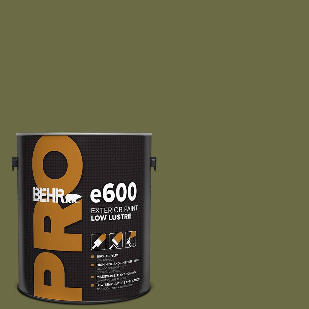 BEHR PRO 1 gal. #HDC-CL-20 Portsmouth Olive Low Luster Exterior Paint