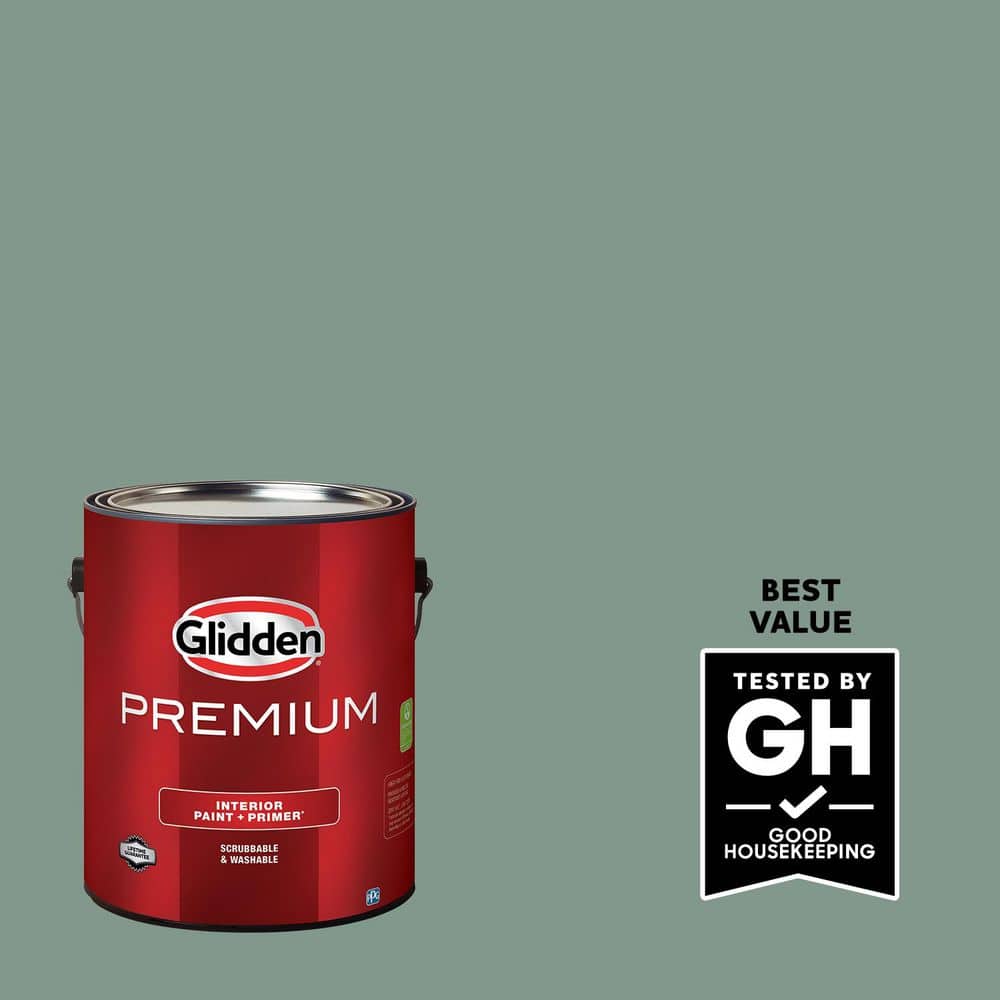Glidden Premium 1 gal. PPG1135-5 Paradise Found Eggshell Interior Latex Paint
