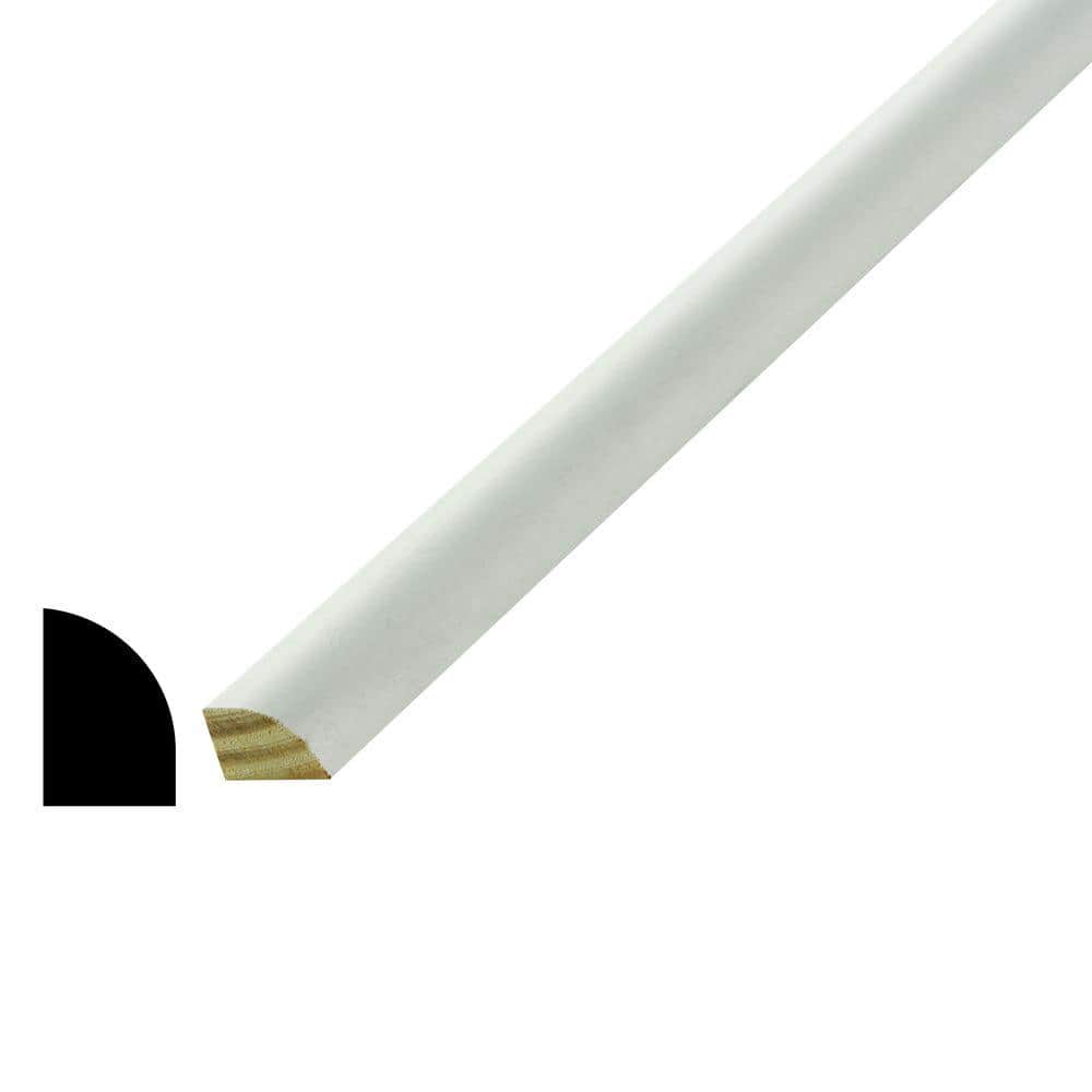 HOUSE OF FARA 1/2 in. D x 3/4 in. W x 96 in. L Primed Poplar Wood PFJ Base Shoe Moulding