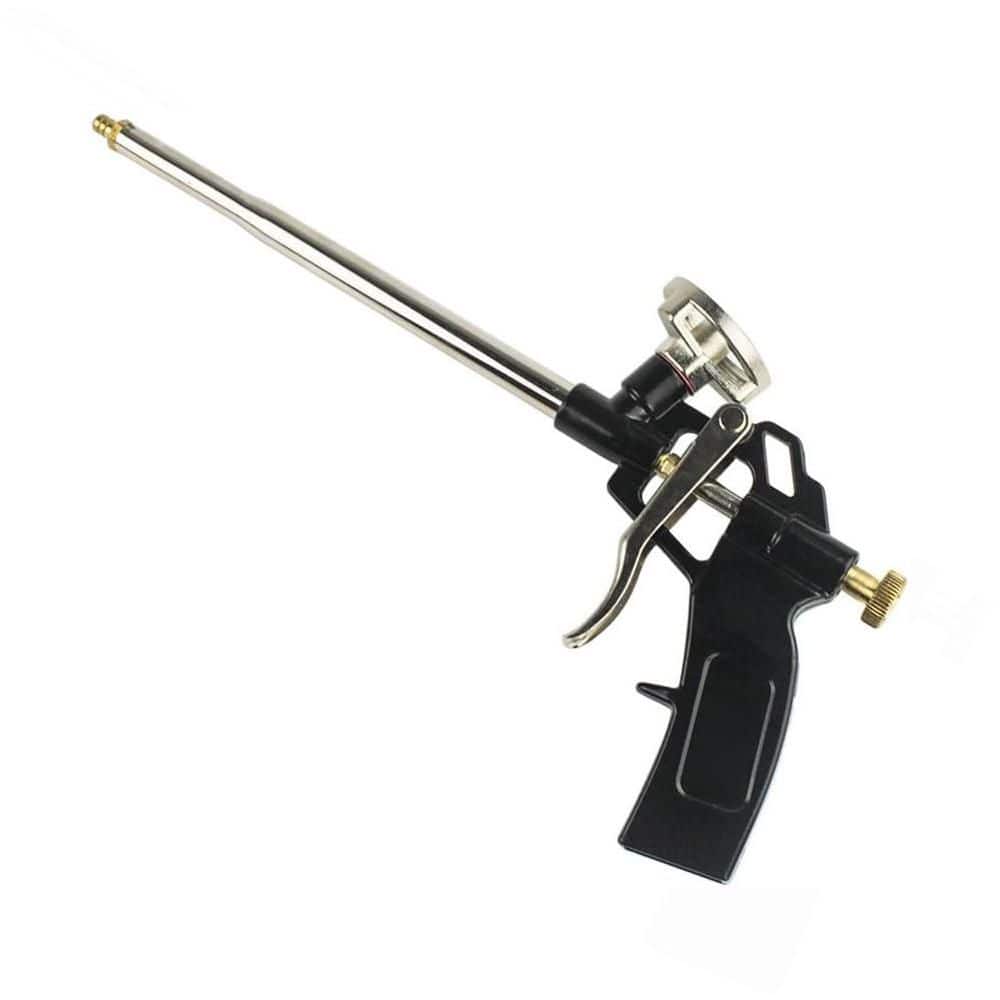 Unbranded Foam Dispensing Gun Metal Body Pro Heavy Duty PU Spray Applicator for Caulking Insulating Sealing Gaps Ergonomic Design