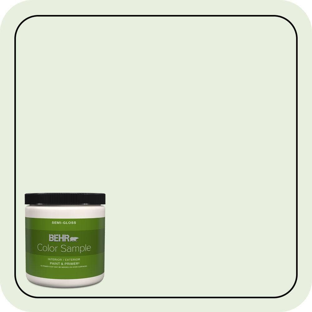 BEHR PREMIUM PLUS #M390-1 Mayfair White Enamel Interior/Exterior Paint & Primer Color Sample (1)