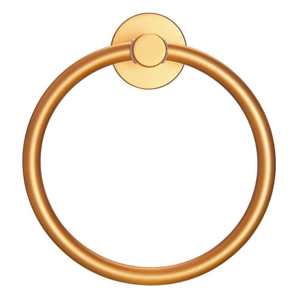 Flynama Thicken Space Aluminum Round Wall Mounted Towel Ring (1)