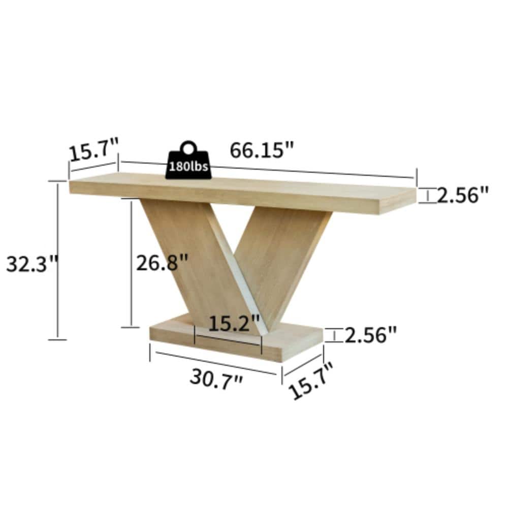 Unbranded 66.15 in. W x 15.7 in. D x 32.3 in. H Bathroom Light Brown Linen Cabinet (2)