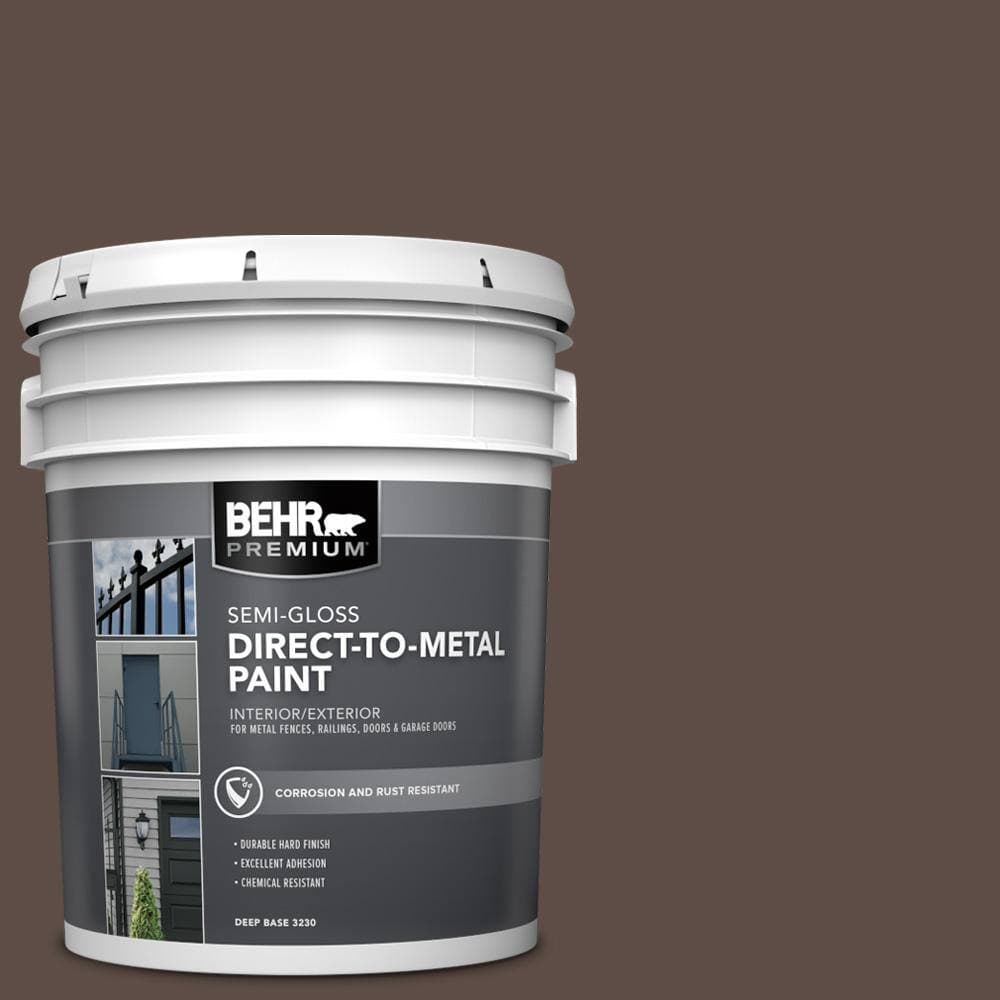 BEHR PREMIUM 5 gal. #MQ2-35 Cabin in the Woods Semi-Gloss Direct to Metal Interior/Exterior Paint (1)