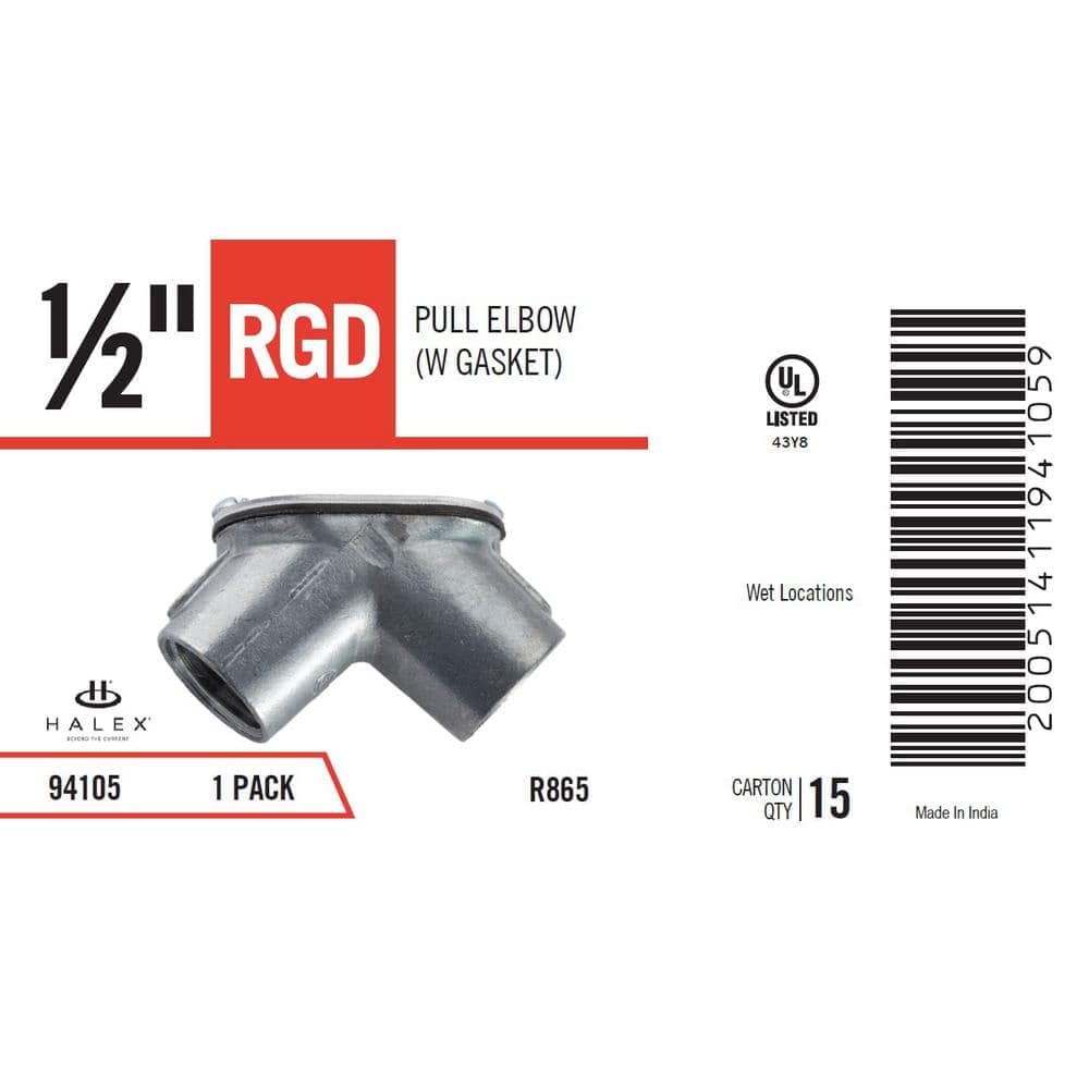 Halex 1/2 in. Rigid Conduit Pull Elbow (3)