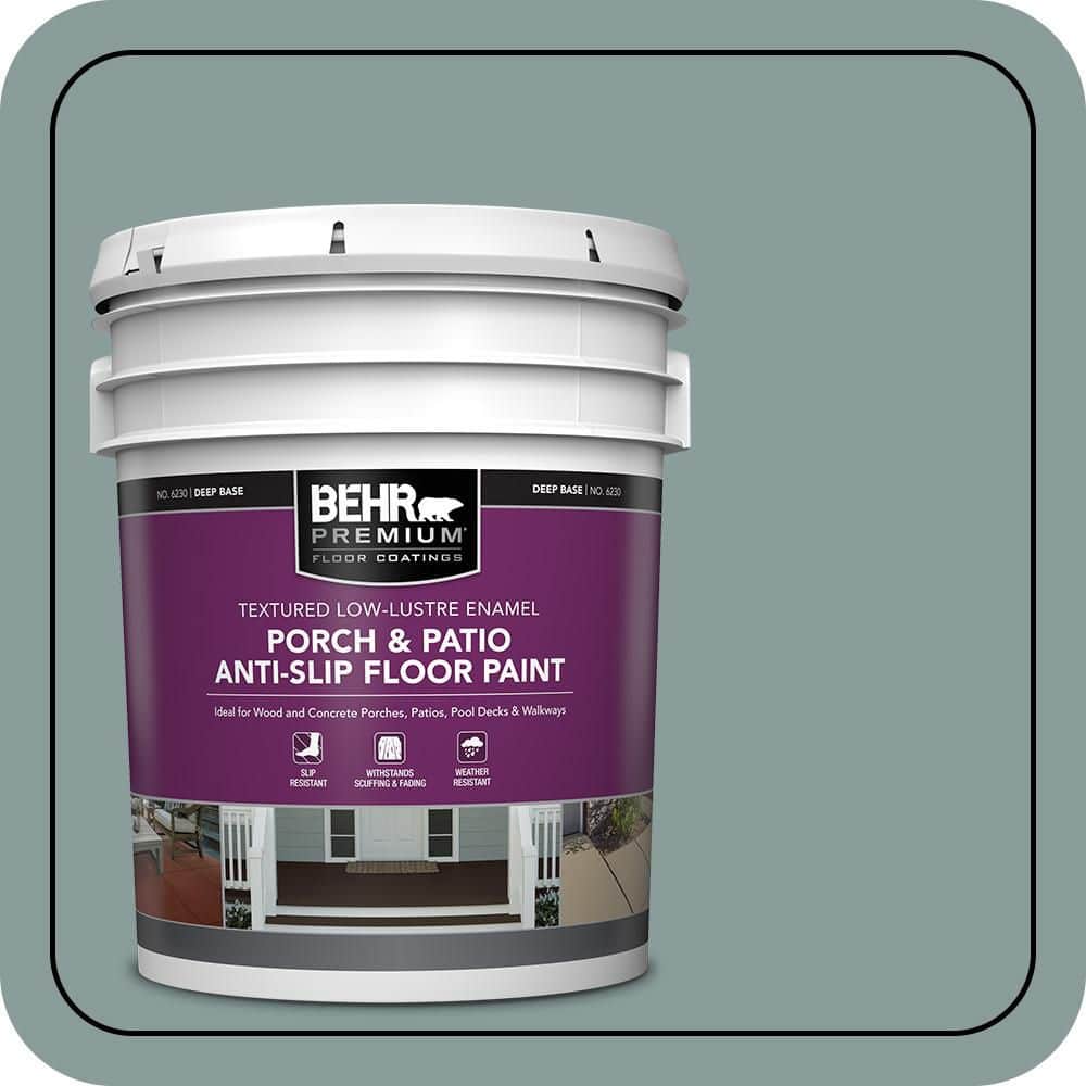 BEHR PREMIUM #HDC-AC-23 Textured Low-Lustre Enamel Interior/Exterior Porch and Patio Anti-Slip Floor Paint (1)