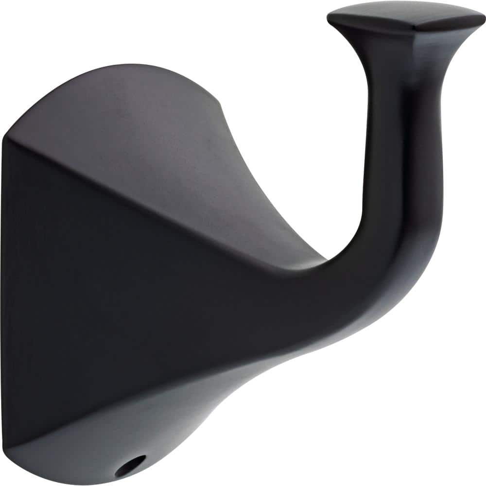 Delta Pierce Single Towel Hook Bath Hardware Accessory in Matte Black