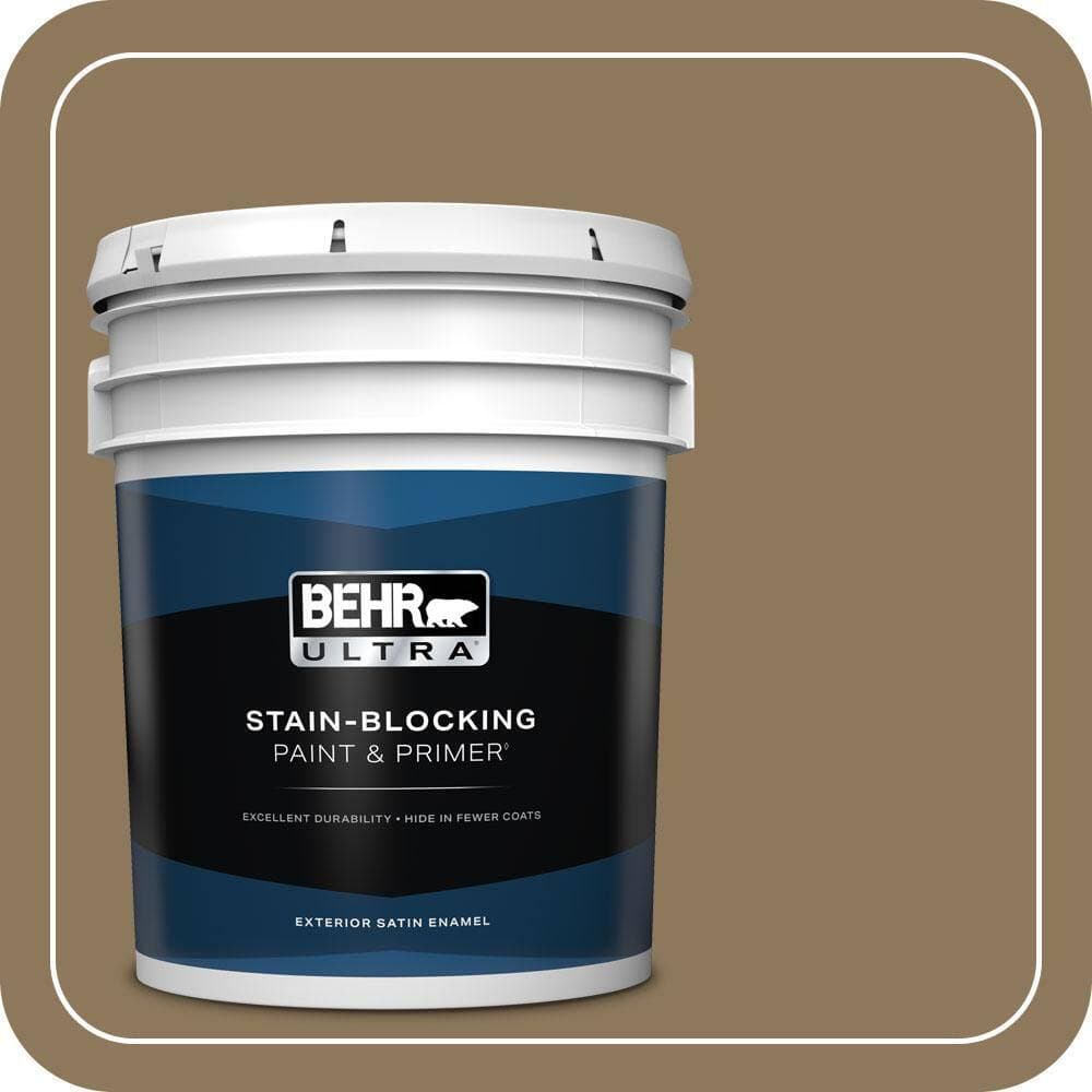 BEHR ULTRA 5 gal. #N300-6 Archaeological Site Satin Enamel Exterior Paint & Primer