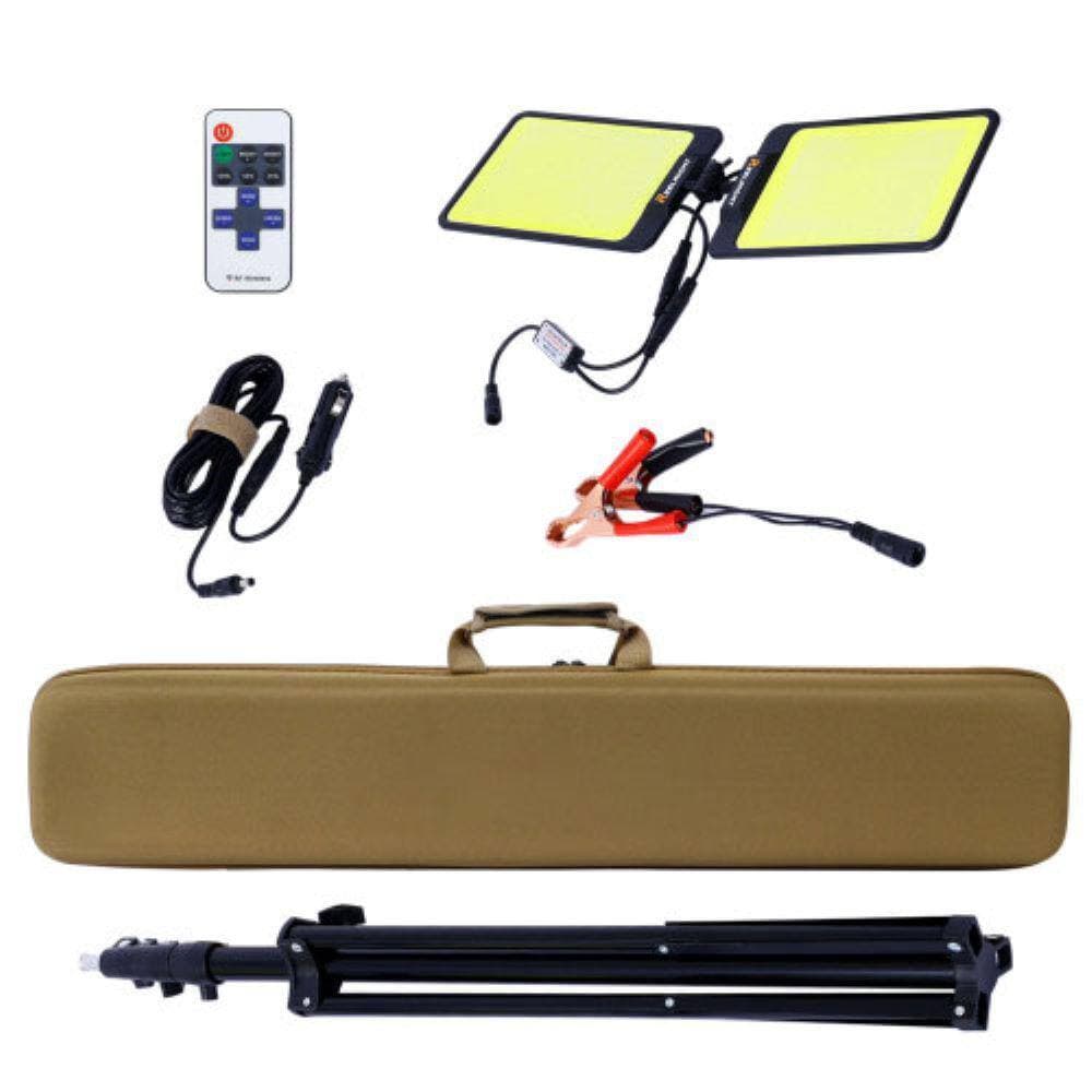 Yichuhaoxi 12-Volt Dual-Head Tripod Lights 11200 Lumen LED Corded Electric 16.50 in. (2)