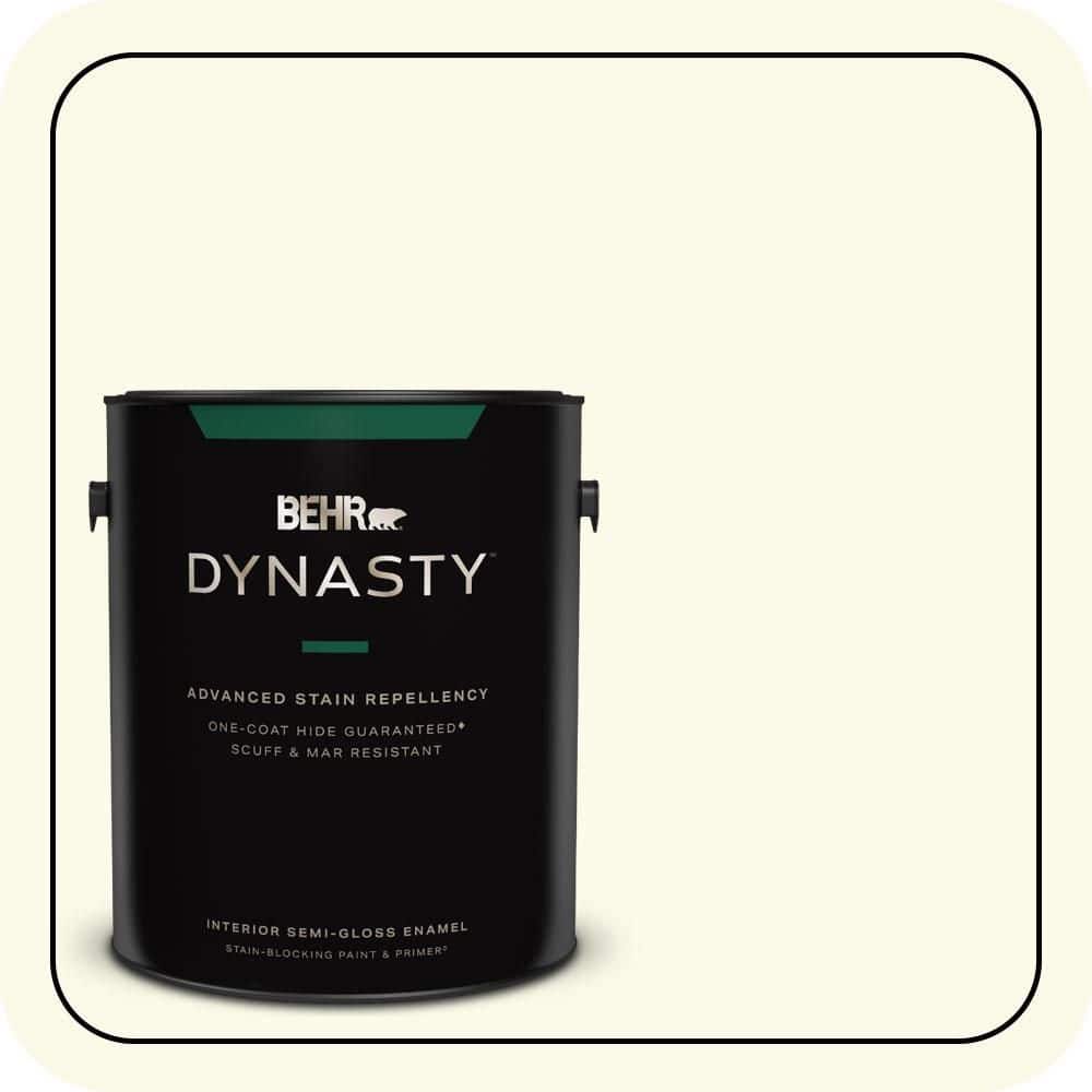 BEHR DYNASTY 1 gal. #BXC-86 Elderflower Semi-Gloss Enamel Interior Stain-Blocking Paint & Primer