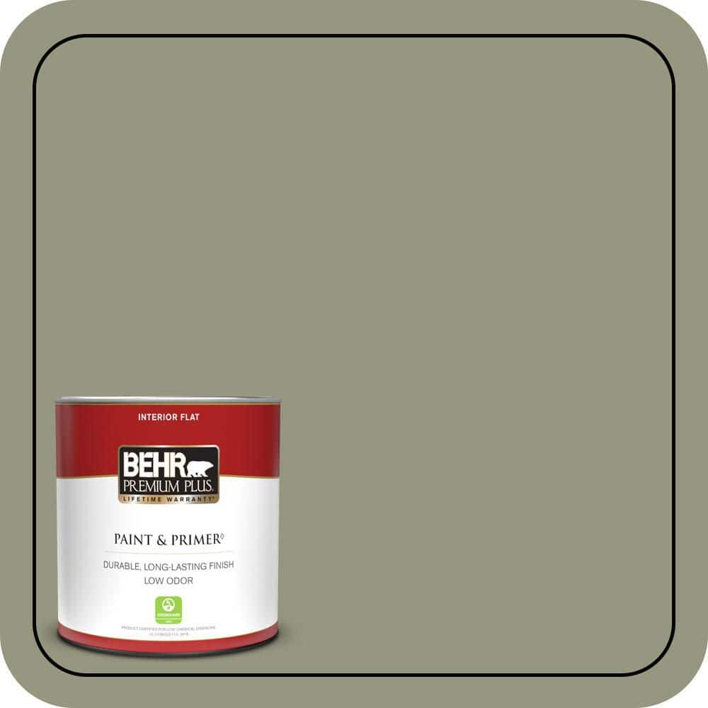 BEHR PREMIUM PLUS #S380-5 Milkweed Pod Enamel Low Odor & Primer