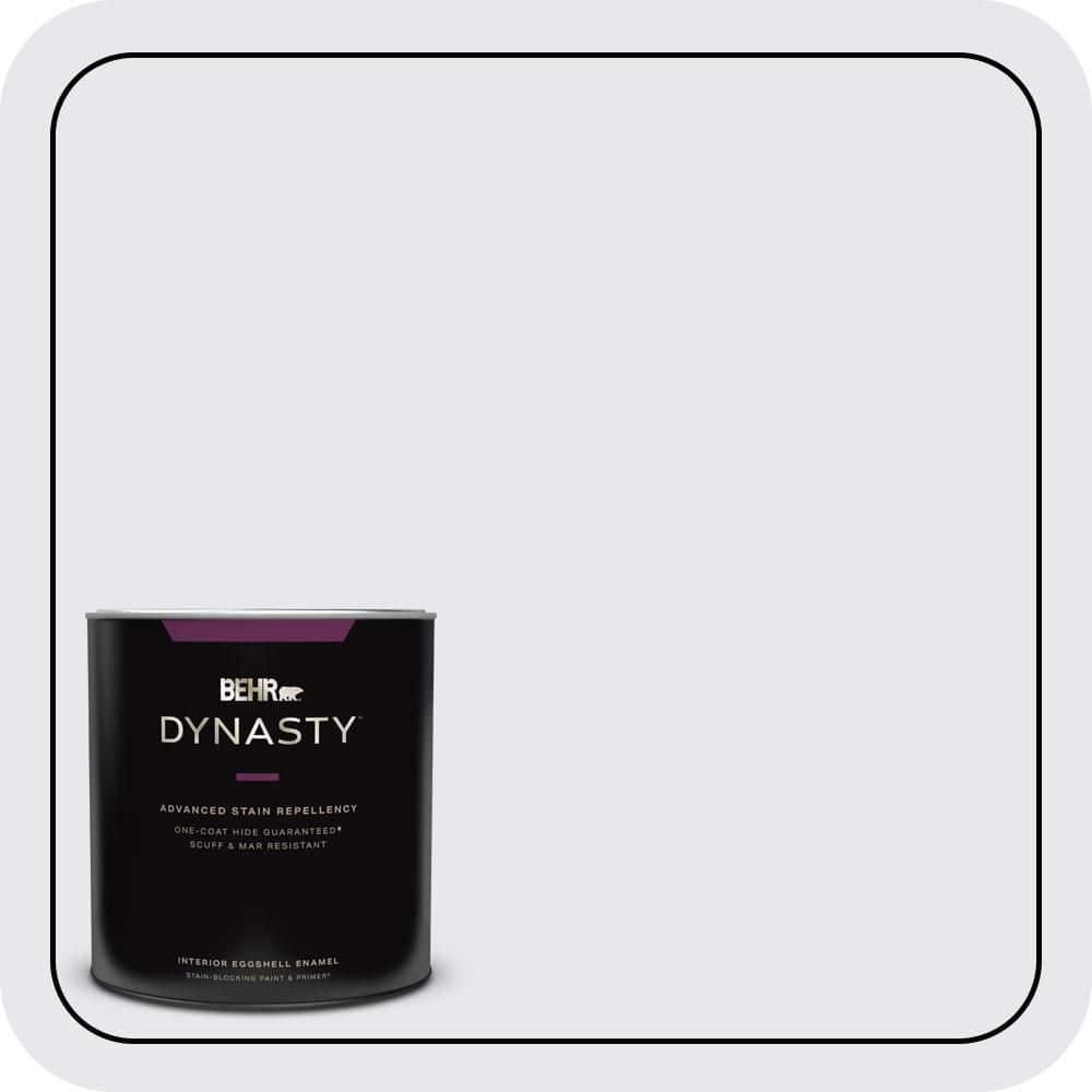 BEHR DYNASTY 1 qt. #PR-W10 Swirling Water Eggshell Enamel Interior Stain-Blocking Paint & Primer