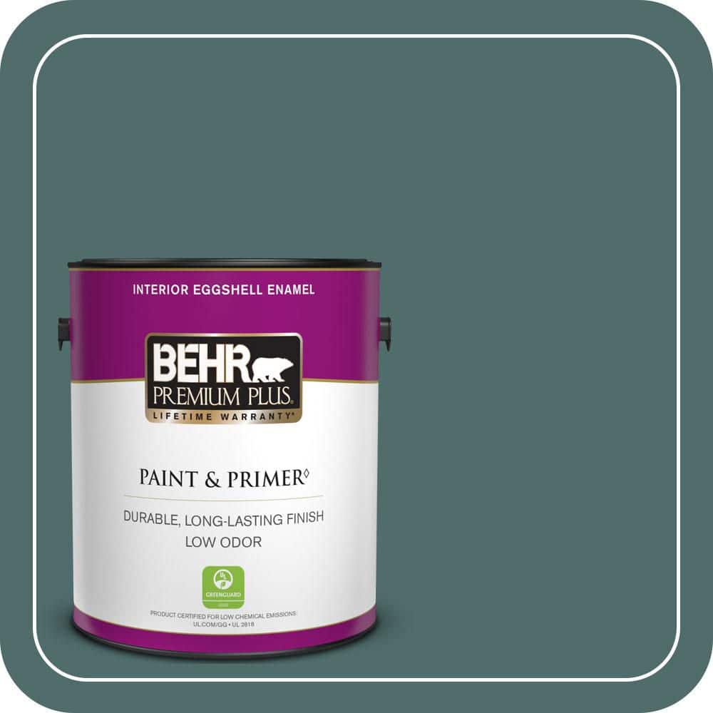 BEHR PREMIUM PLUS 1 gal. #PPU12-02 Sequoia Lake Eggshell Enamel Low Odor Interior Paint & Primer