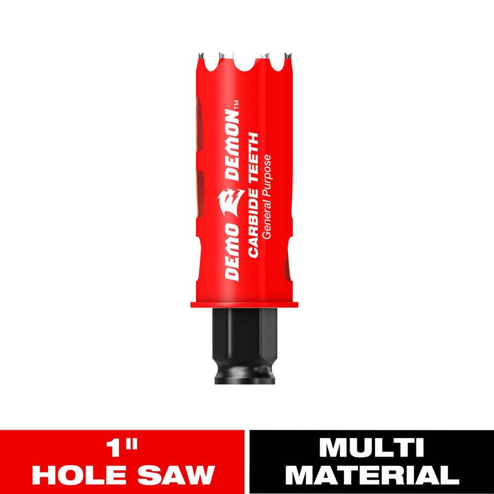 DIABLO 1 in. Carbide Hole Saw with 2-3/8 in. Cutting Depth