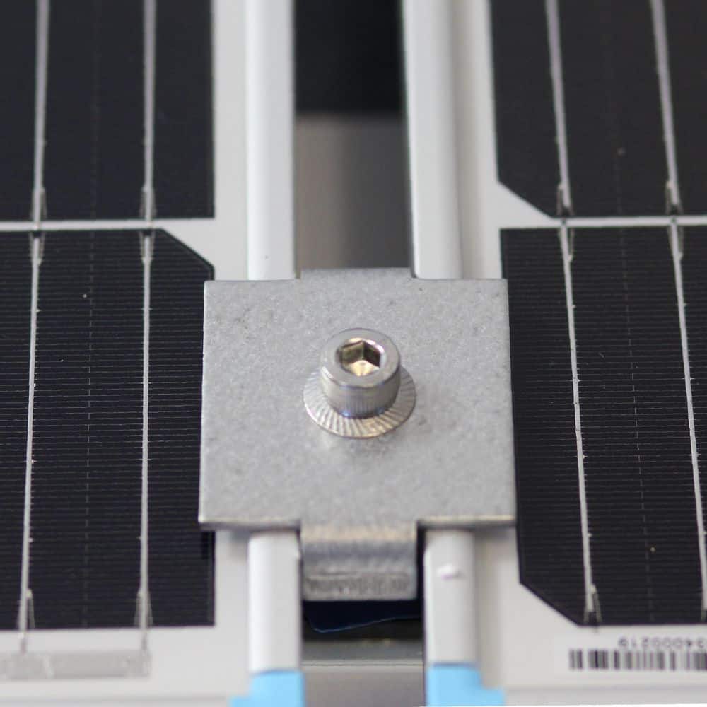Adamax Steel Solar Panel Mid Clamp with Bolt, Cone Nut, and Spring for 1-5/8 in. Strut (5-Pack) (2)
