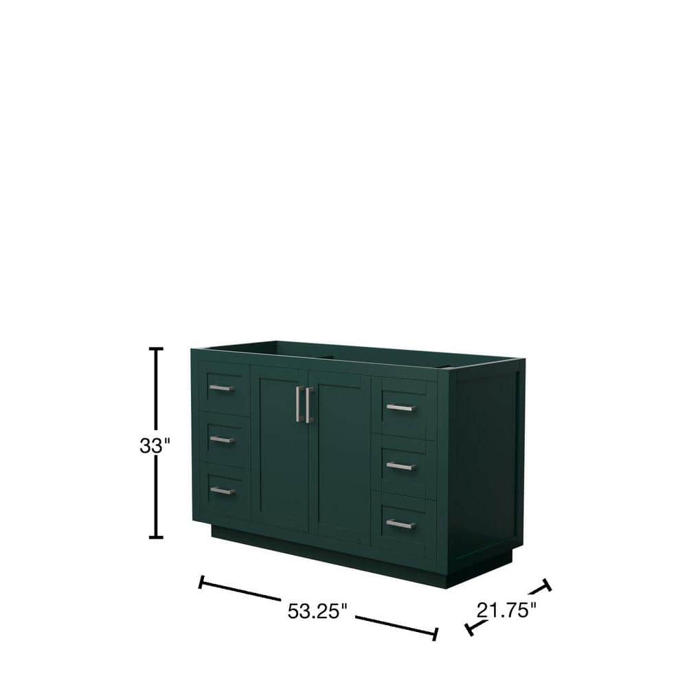 Wyndham Collection Miranda 25 in. W 21.75 in. D 33 in. H Single Bath Vanity Cabinet without Top Green (2)