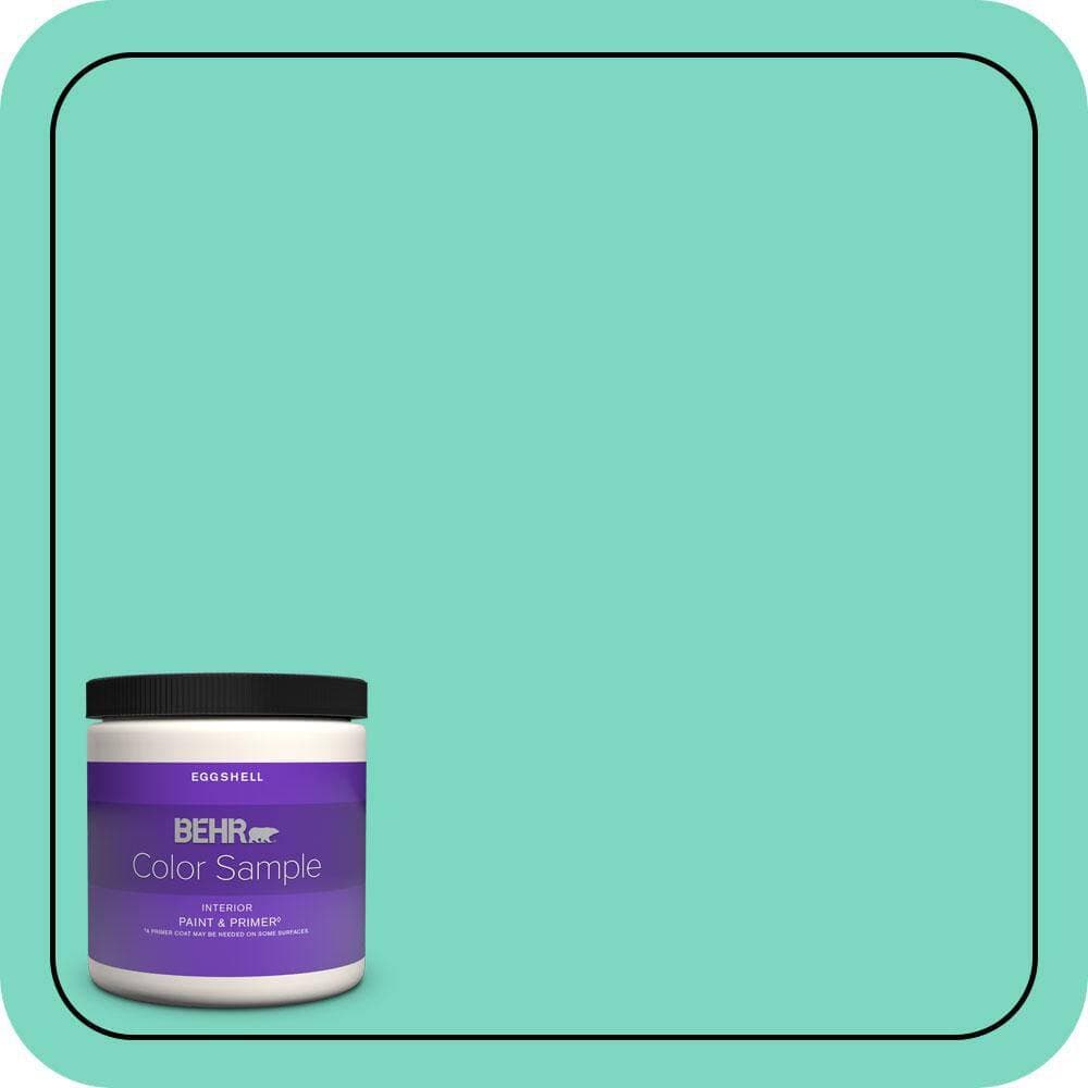 BEHR PREMIUM PLUS #480A-3 Mint Majesty Enamel & Primer Color Sample (1)