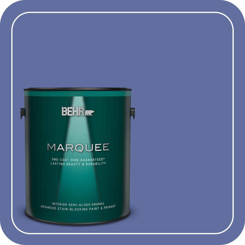 BEHR MARQUEE 1 gal. #610B-6 Stained Glass Semi-Gloss Enamel Interior Paint & Primer