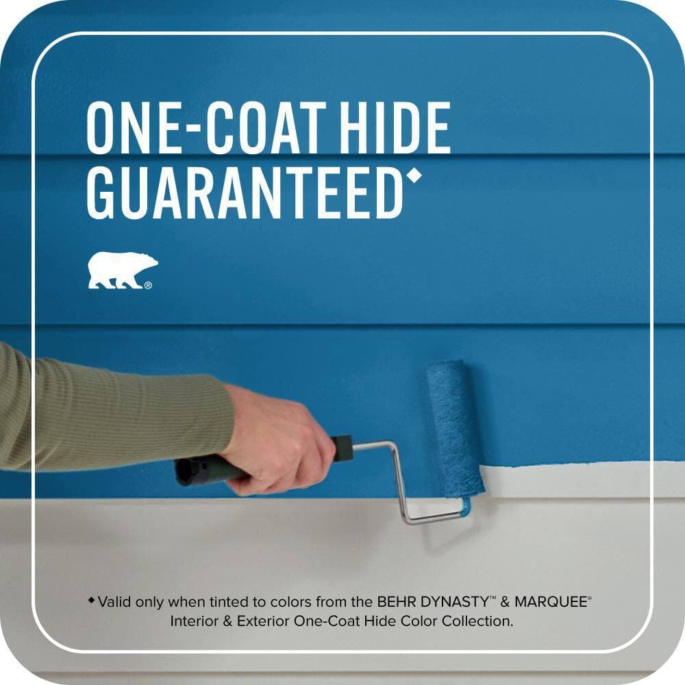 BEHR MARQUEE 1 gal. #MQ4-58 Mondrian Blue Satin Enamel Exterior Paint & Primer (3)