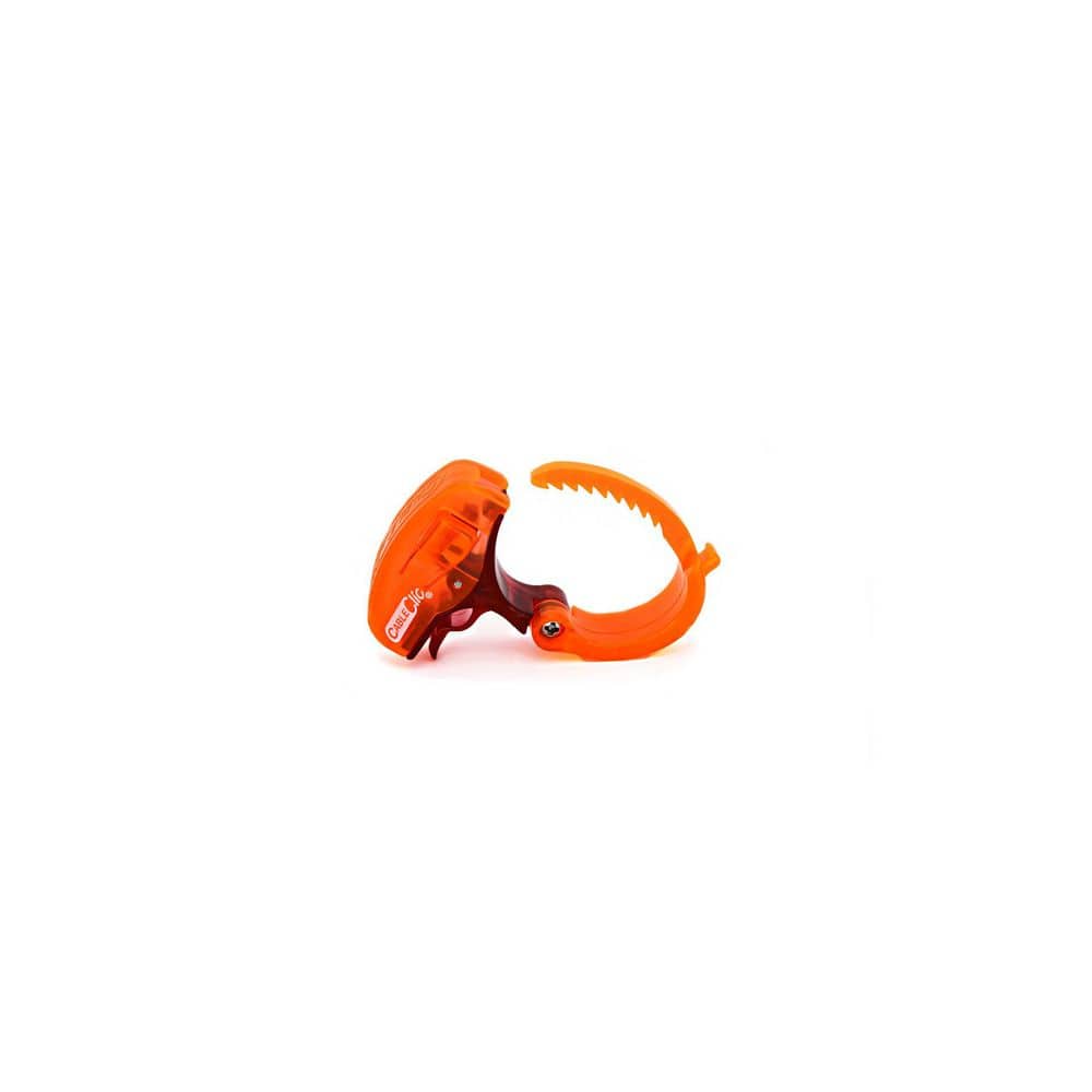 QA Worldwide Mini 1 in. UV Resistant Plastic Orange Cable Clic (15-Pack) (2)