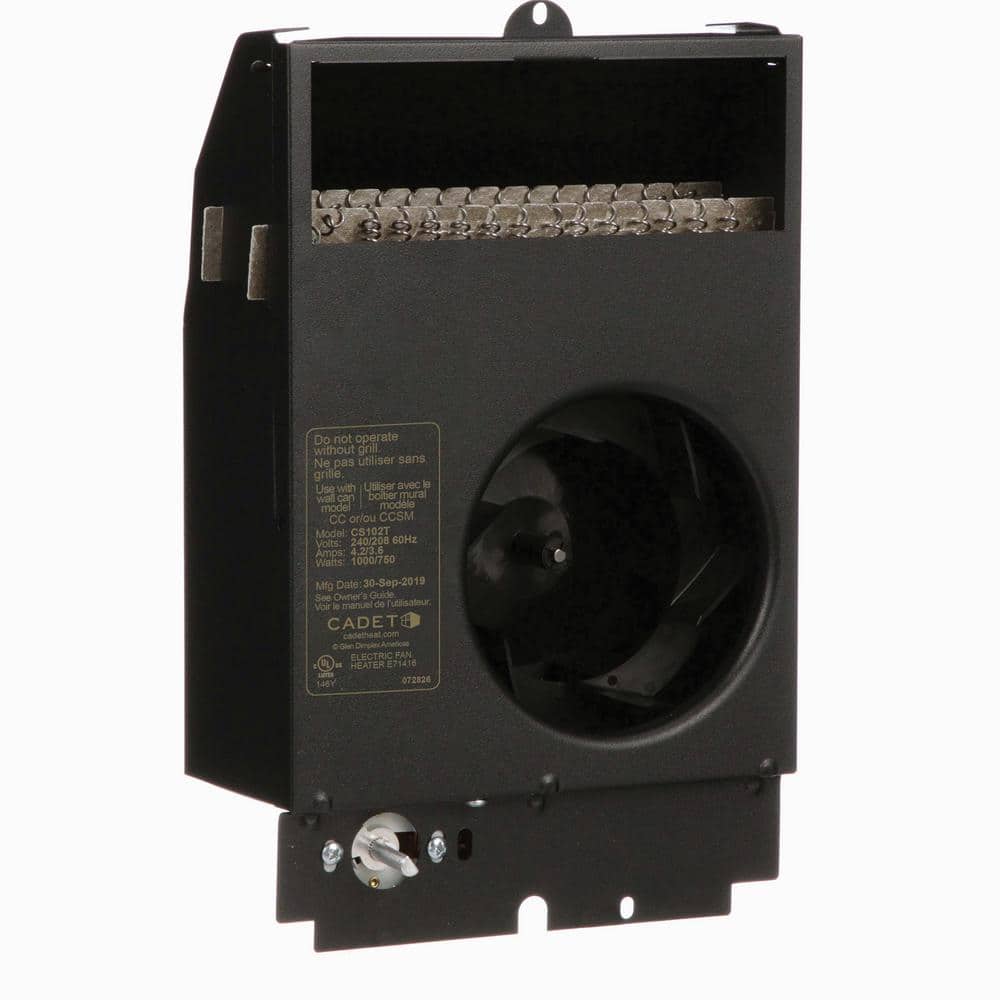 Cadet 240/208-volt 1,000/750-watt Com-Pak In-wall Fan-forced Replacement Electric Heater Assembly with Thermostat (2)