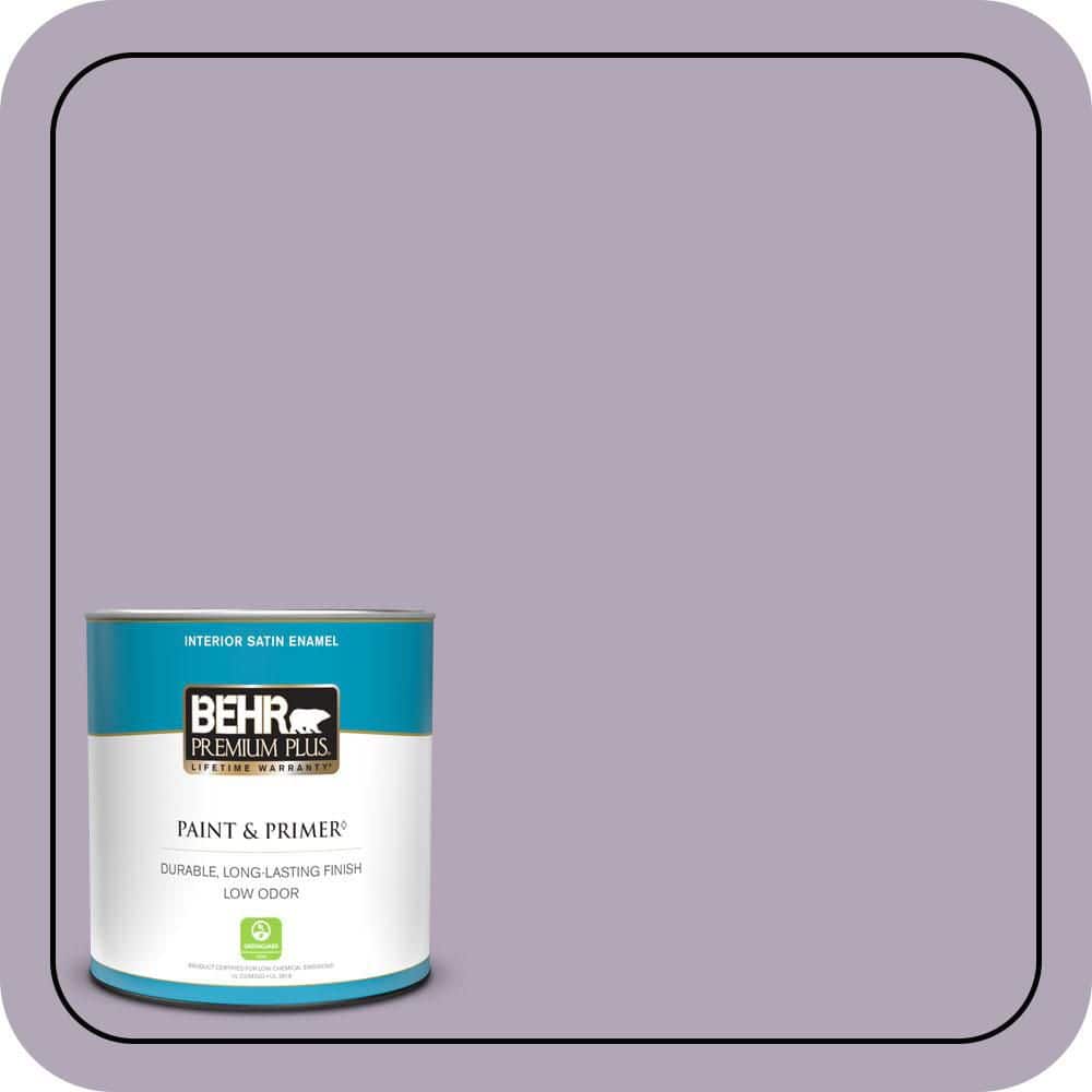 BEHR PREMIUM PLUS #660F-4 Plum Frost Enamel Low Odor & Primer (1)