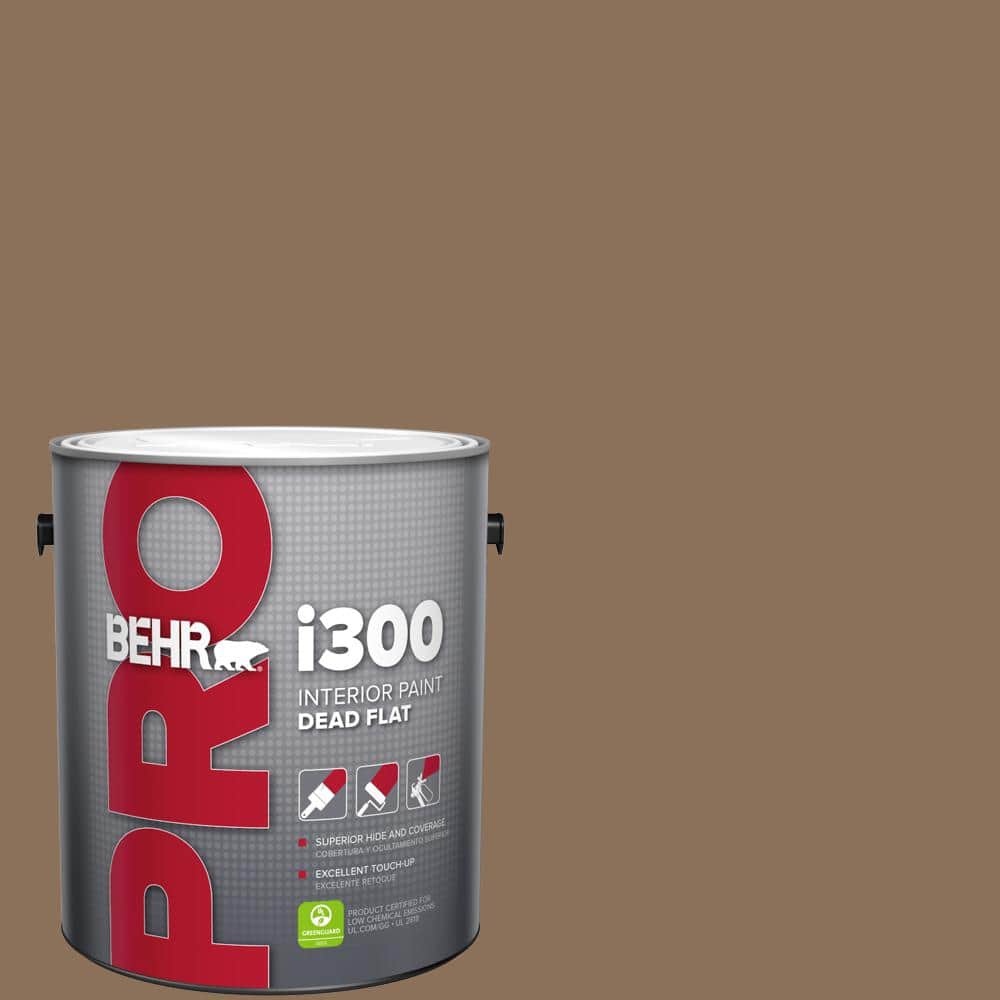 BEHR PRO 1 gal. #280F-6 Sweet Georgia Brown Dead Flat Interior Paint