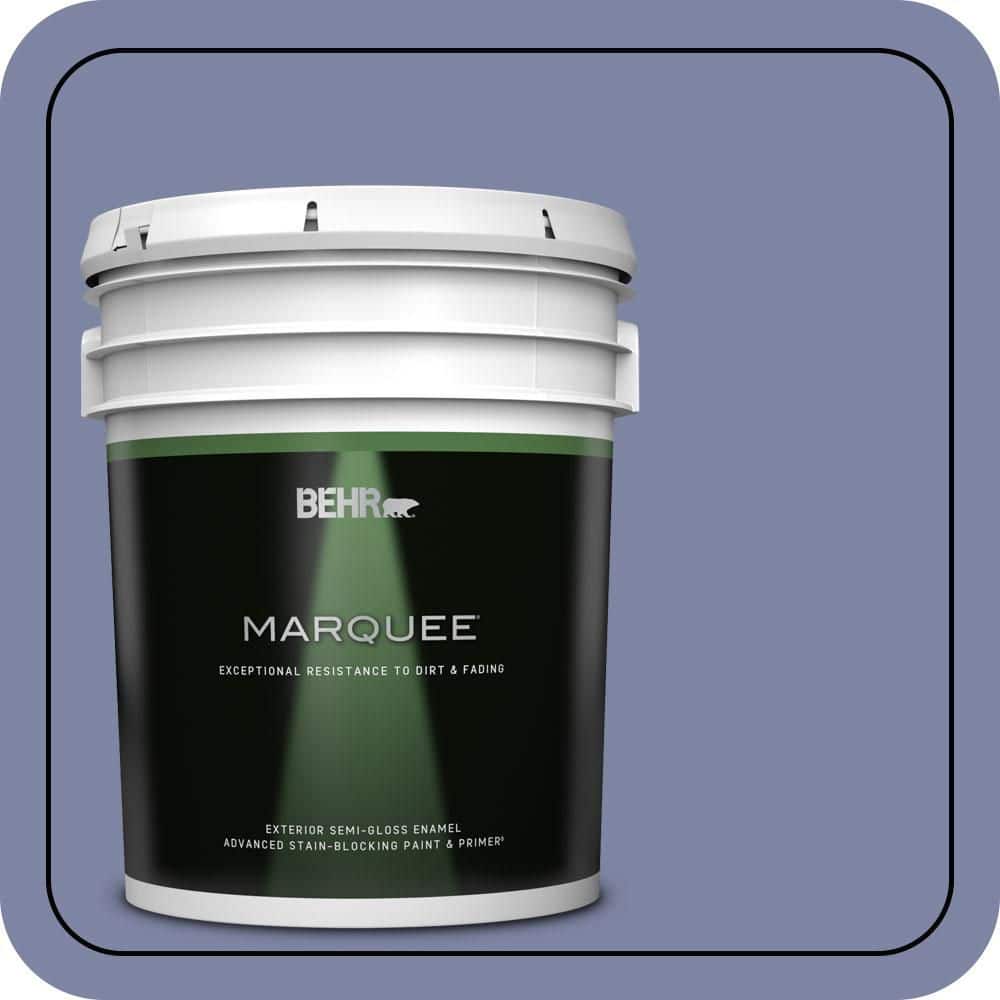 BEHR MARQUEE 5 gal. #S540-5 Velvet Curtain Semi-Gloss Enamel Exterior Paint & Primer