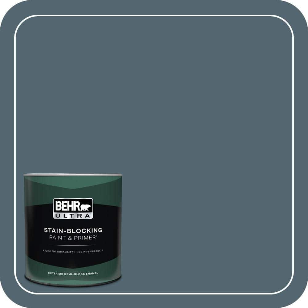 BEHR ULTRA 1 qt. #MQ5-25 Rush Hour Semi-Gloss Enamel Exterior Paint & Primer